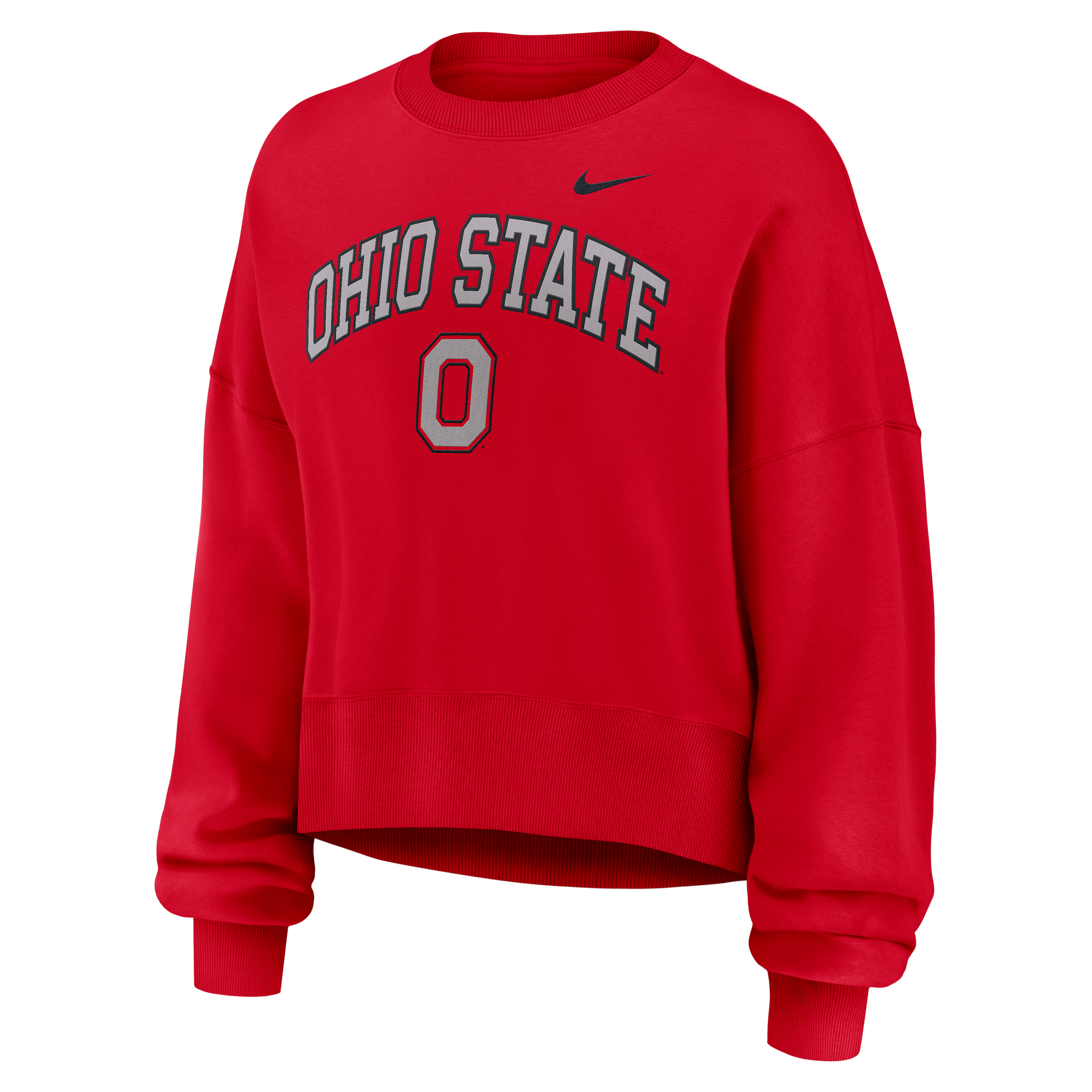 Nike Ohio State Phoenix Arch Women's College Pullover Crew In Red