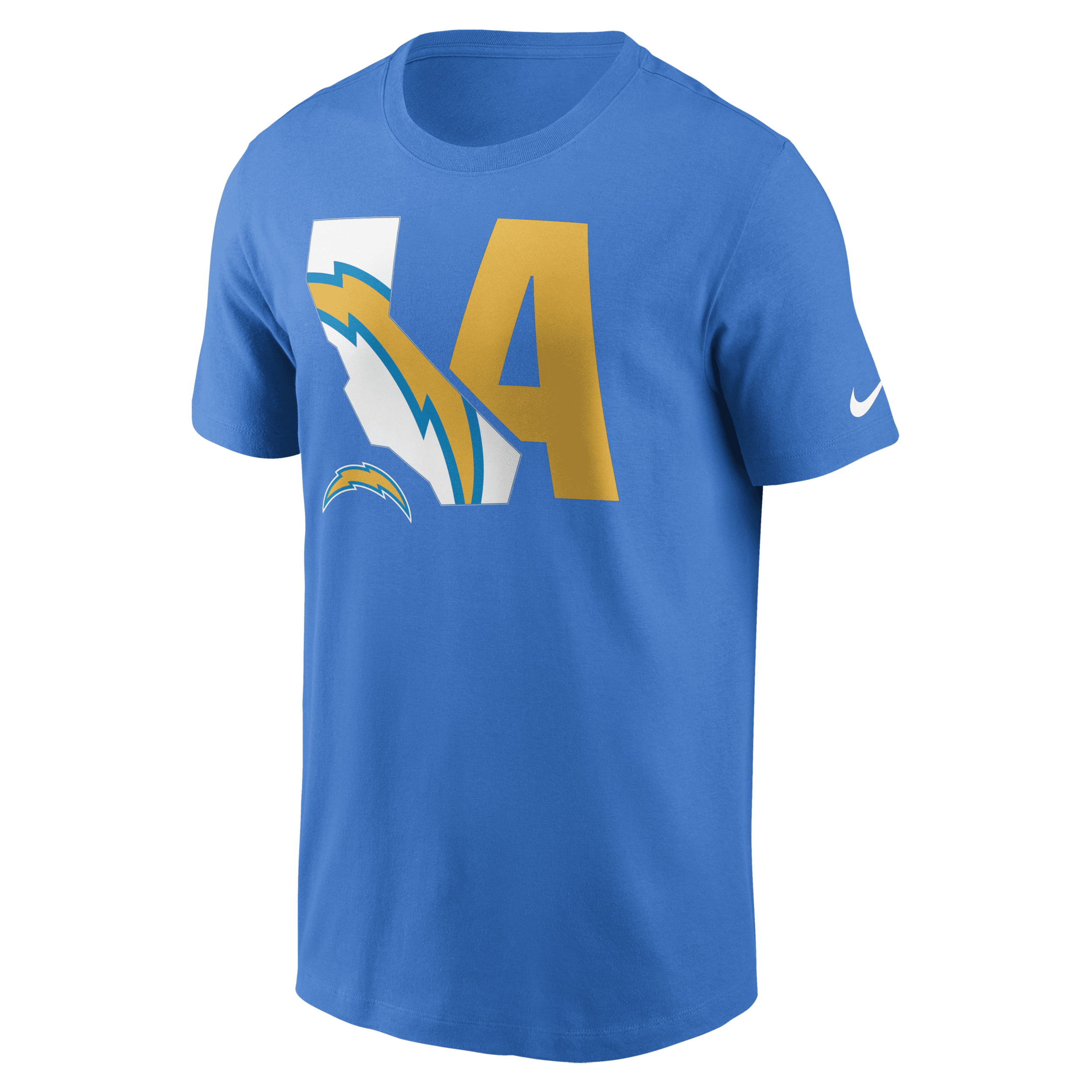 Shop Nike Men's Local Essential (nfl Los Angeles Chargers) T-shirt In Blue