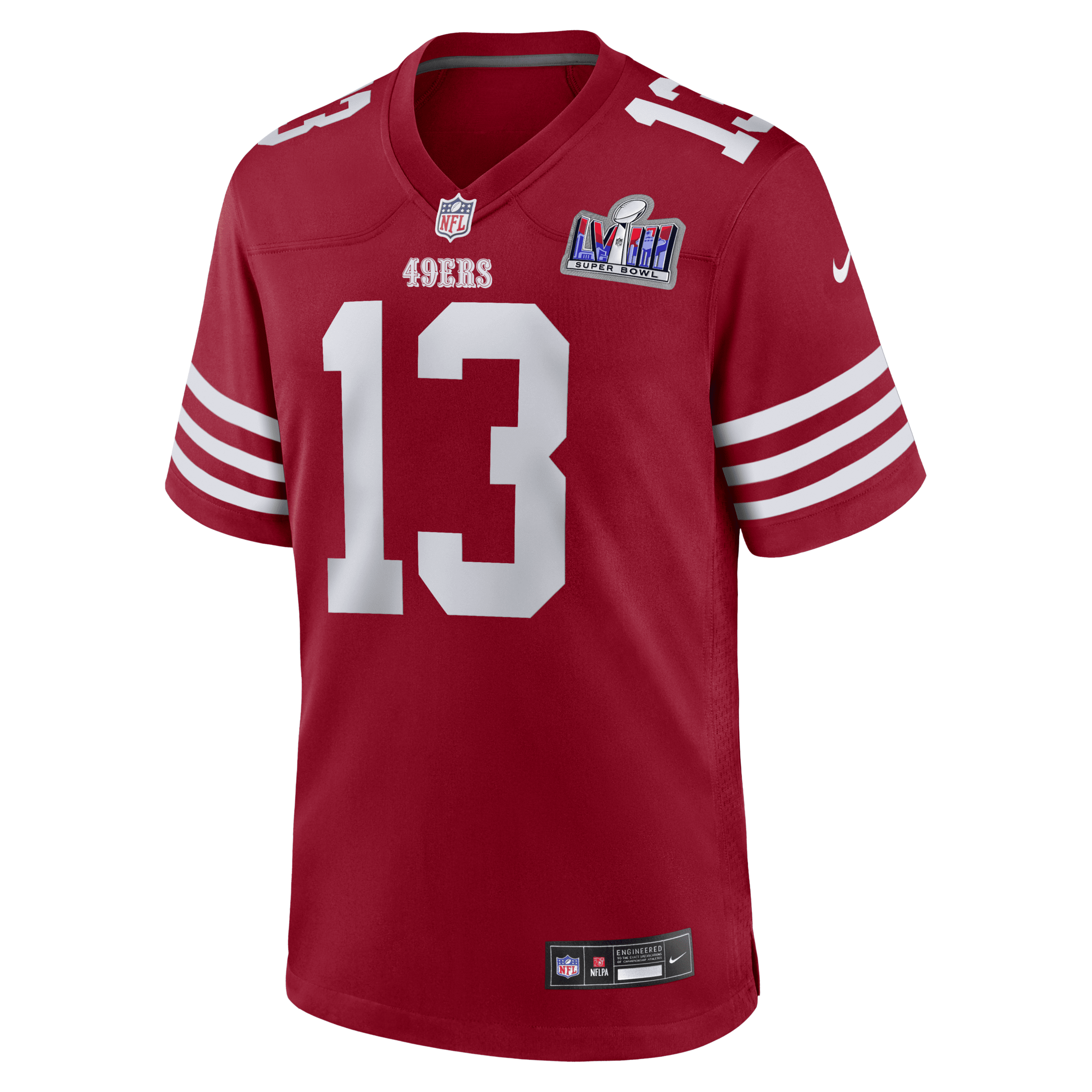 Nike Brock Purdy San Francisco 49ers Super Bowl Lviii  Men's Nfl Game Jersey In Red