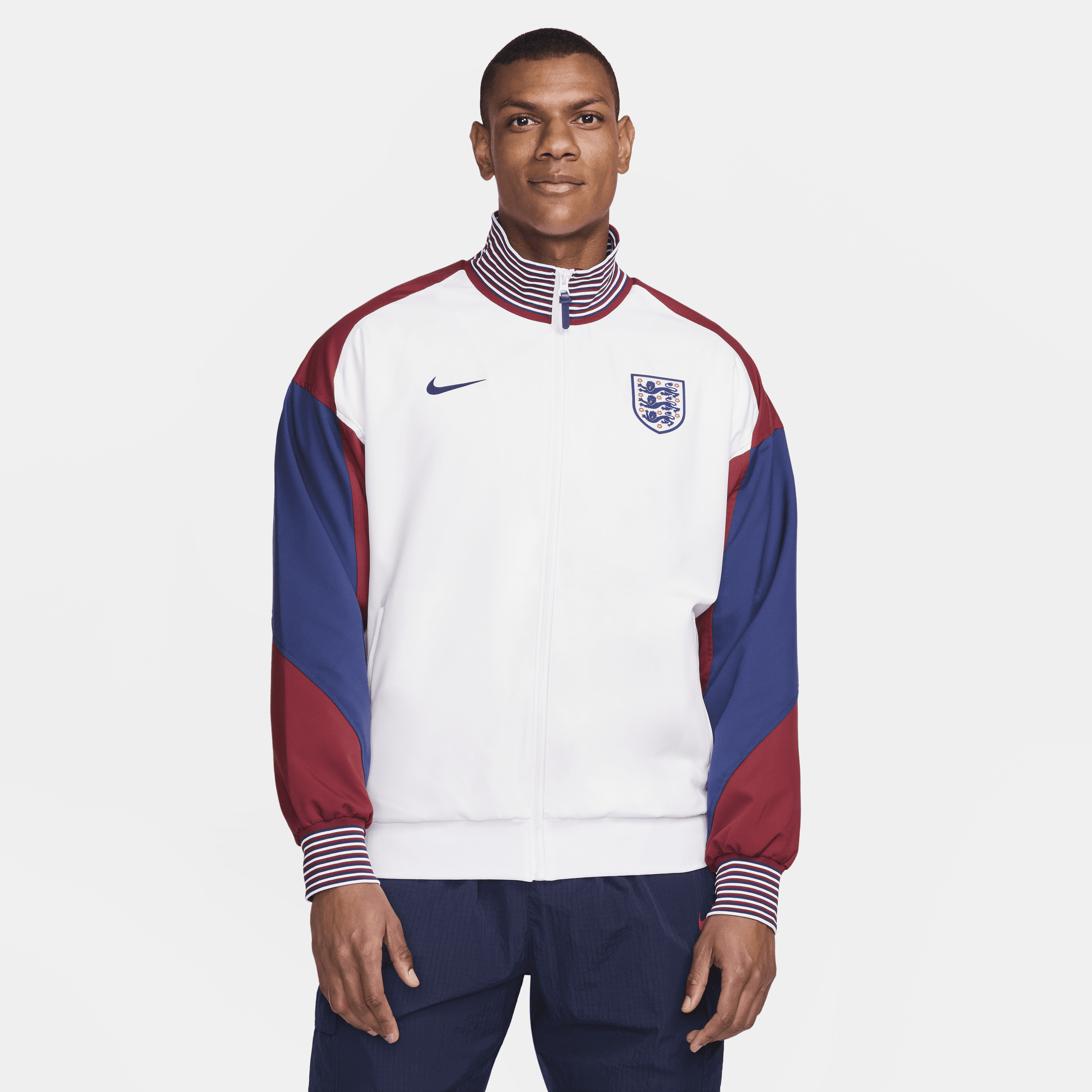 Shop Nike England Strike Home  Men's Dri-fit Soccer Jacket In White