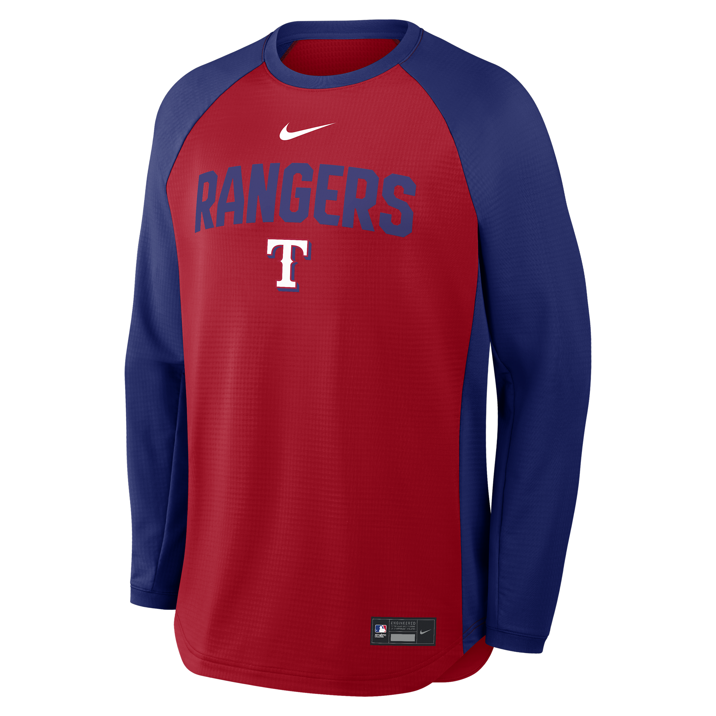 Texas Rangers Authentic Collection Nike Men's Dri-FIT Pullover Crew in Red | 04H211AFTER-7PG