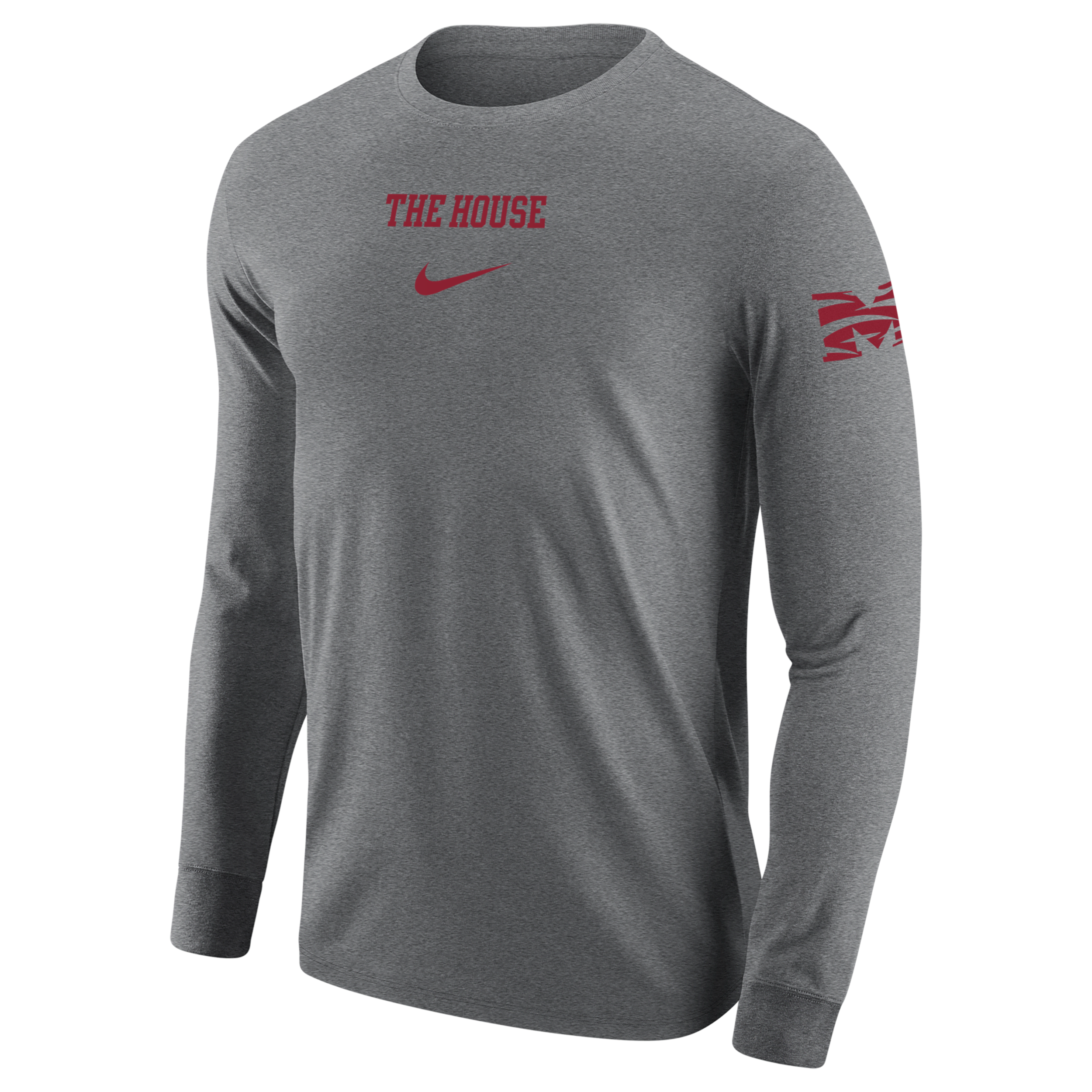 Shop Nike Morehouse  Men's College Long-sleeve T-shirt In Grey
