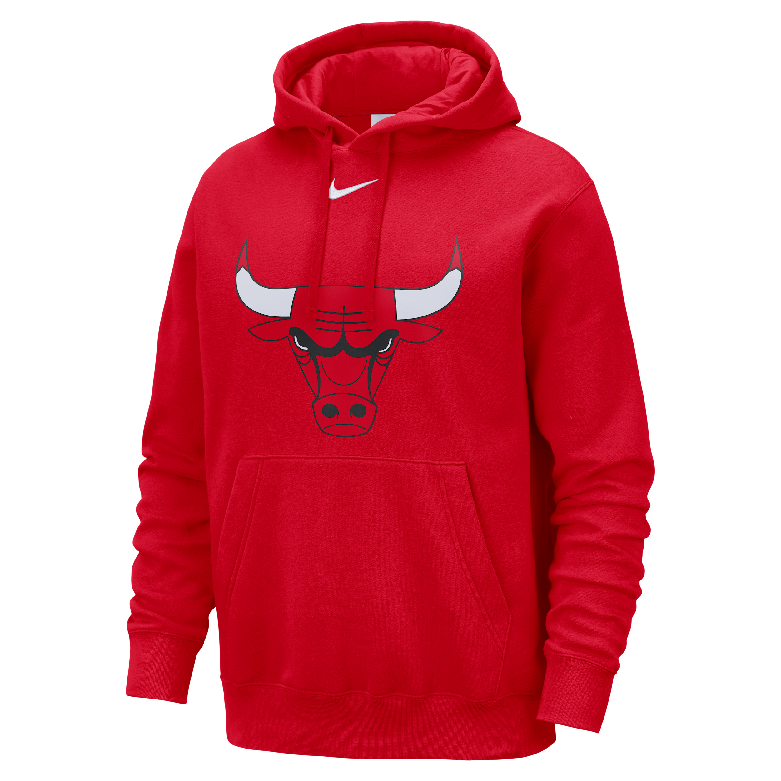 Nike Chicago Bulls Club  Men's Nba Pullover Hoodie In Red