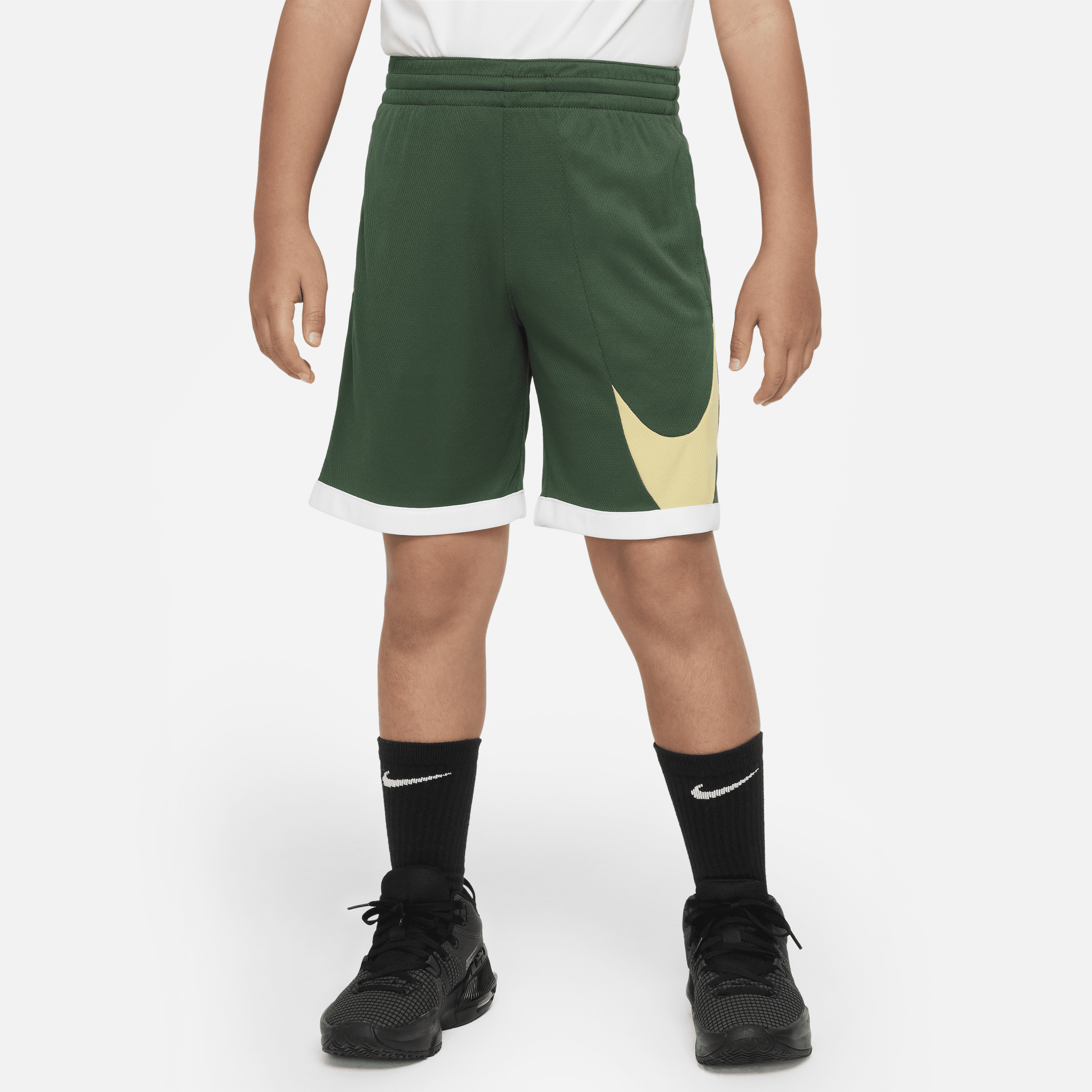 Nike Dri-fit Big Kids' (boys') Basketball Shorts In Green