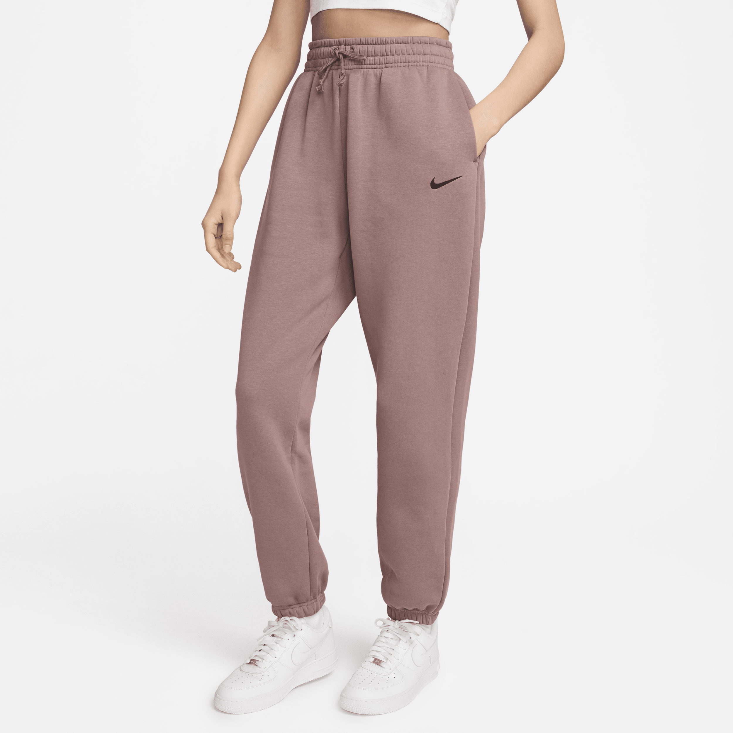 Shop Nike Women's  Sportswear Phoenix Fleece High-waisted Oversized Sweatpants In Purple