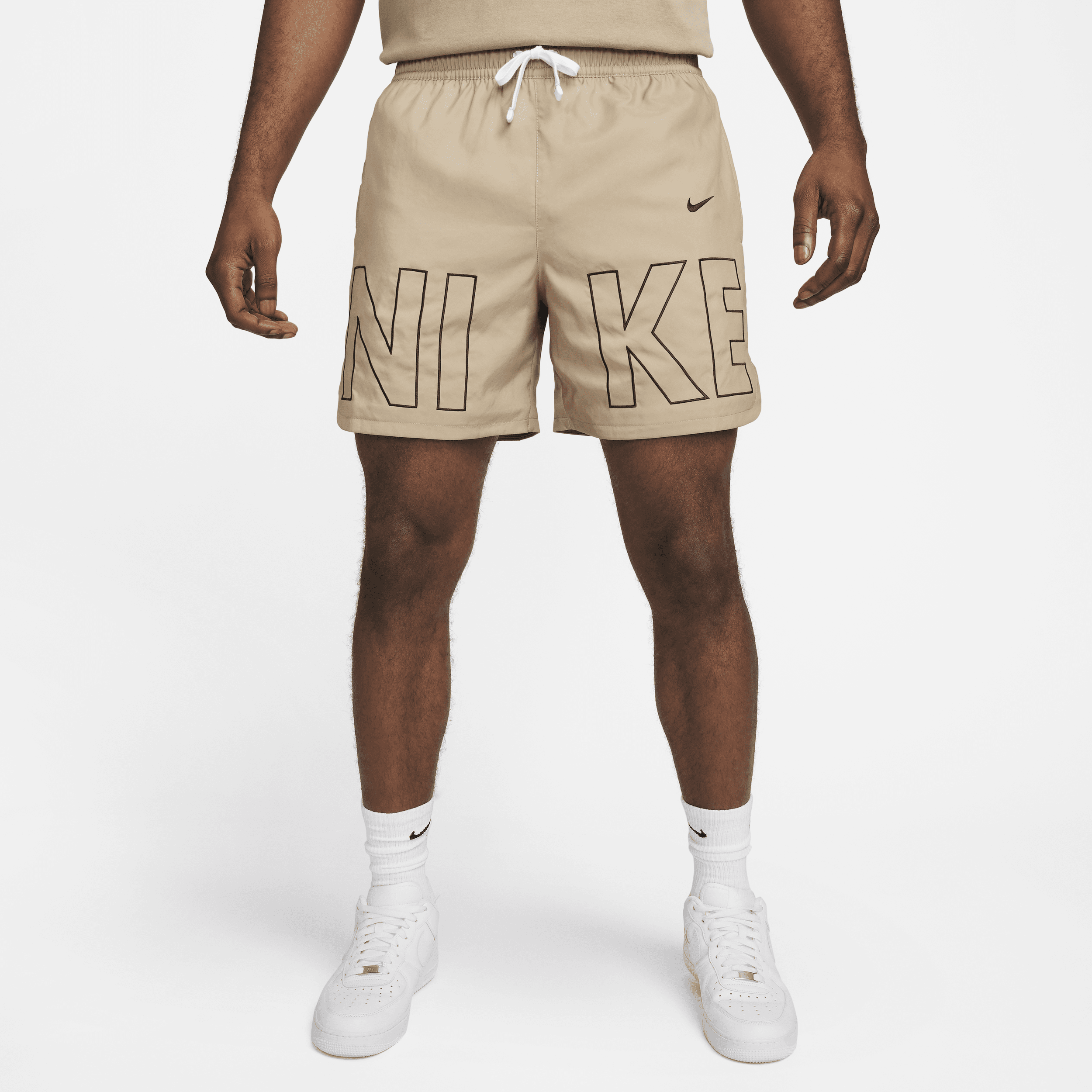 Nike Men's  Sportswear Woven Flow Shorts In Brown