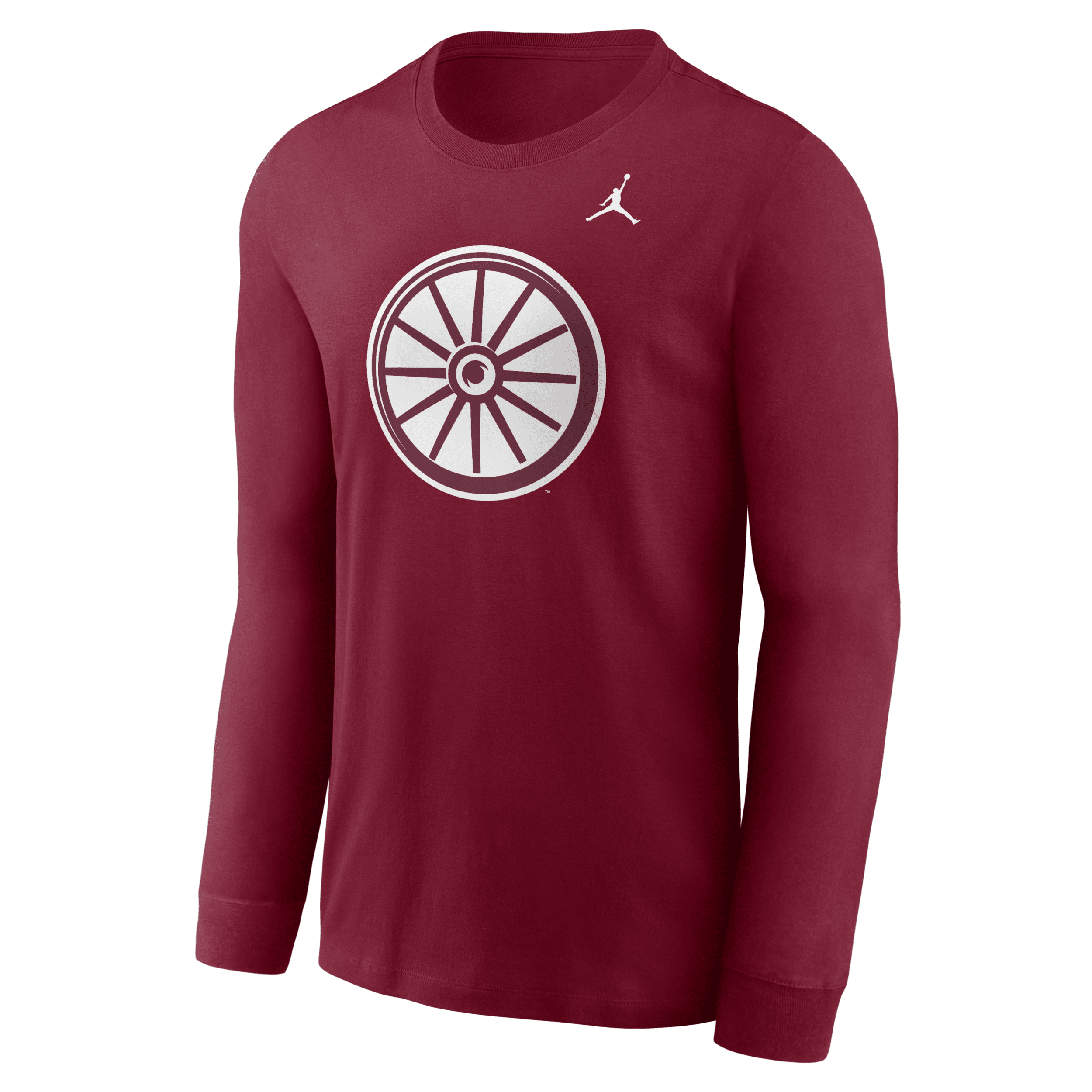 Jordan Men's Oklahoma Sooners Alternate Logo  College Long-sleeve T-shirt In Red