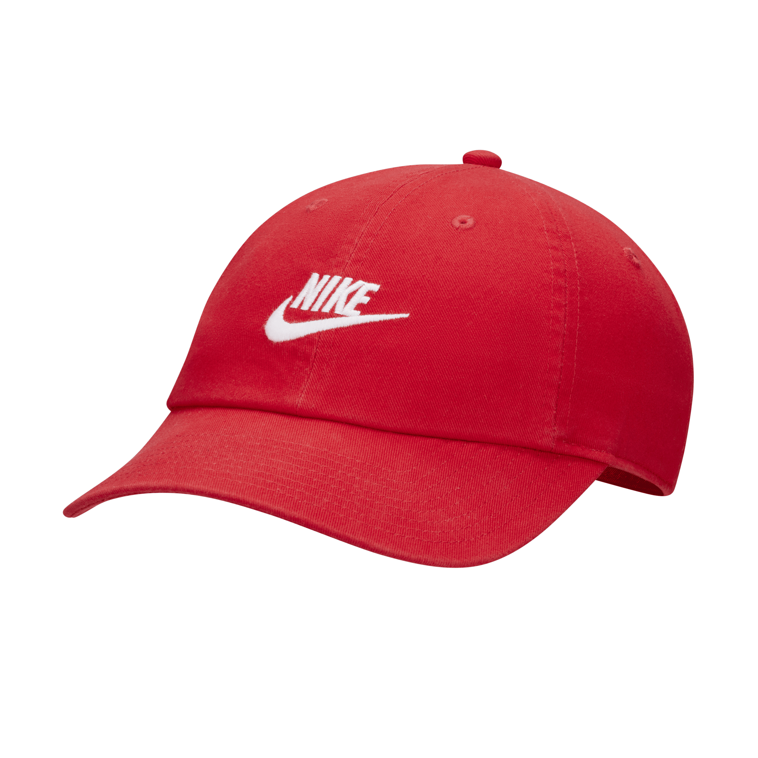 Nike Unisex Club Unstructured Futura Wash Cap In Red