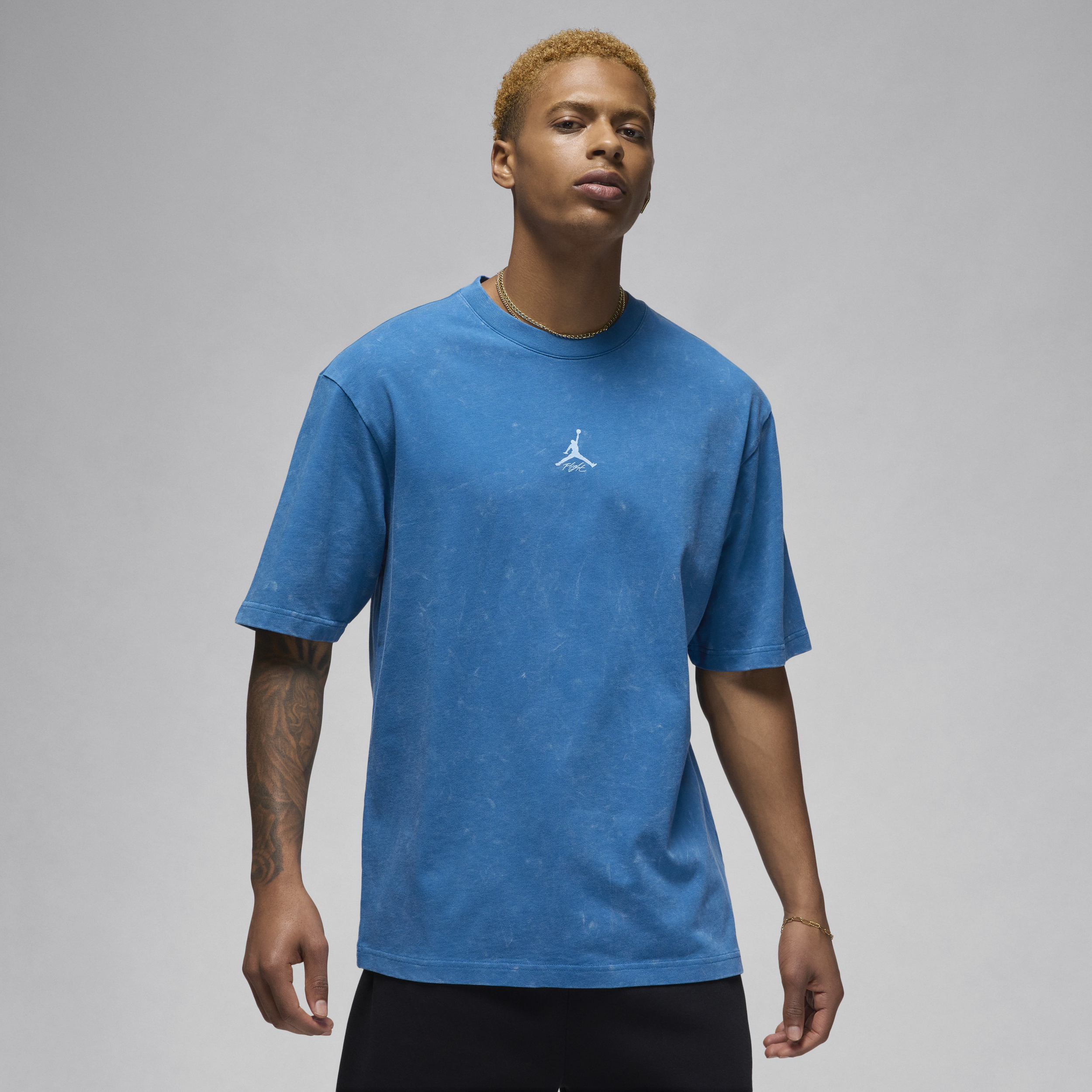 Shop Jordan Men's  Flight Essentials T-shirt In Blue