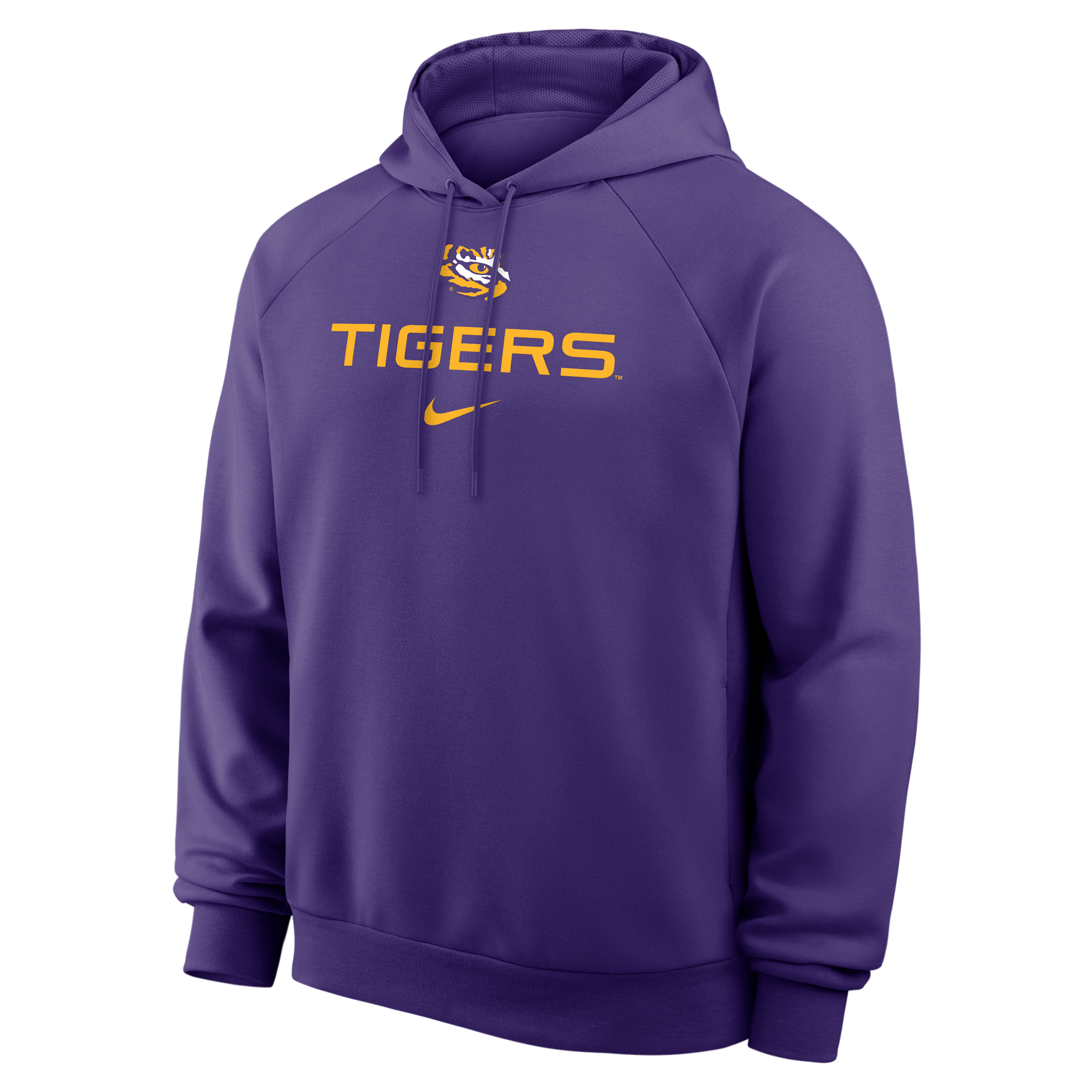 LSU Premium Performance Nike Men's Dri-FIT College Pullover Hoodie in Purple | 03EJ51LLSN-YT6