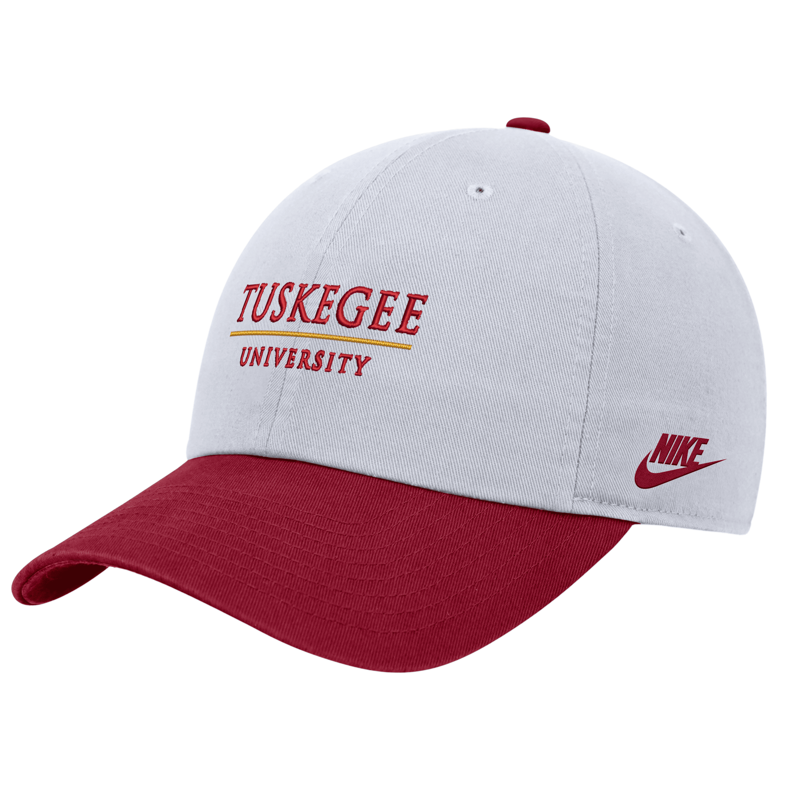 Shop Nike Tuskegee  Unisex College Adjustable Cap In White