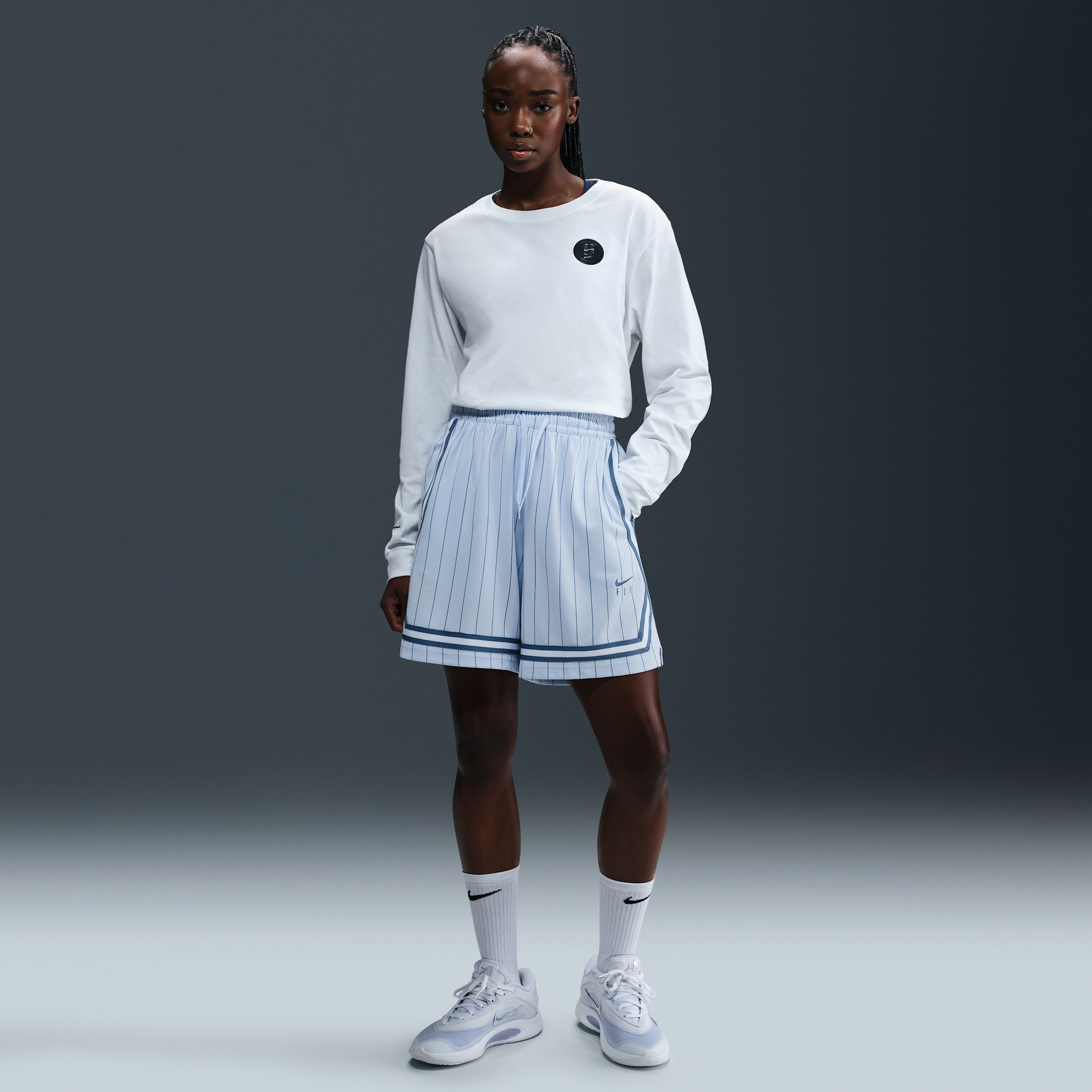 Nike Women's Fly Crossover Basketball Shorts In Blue