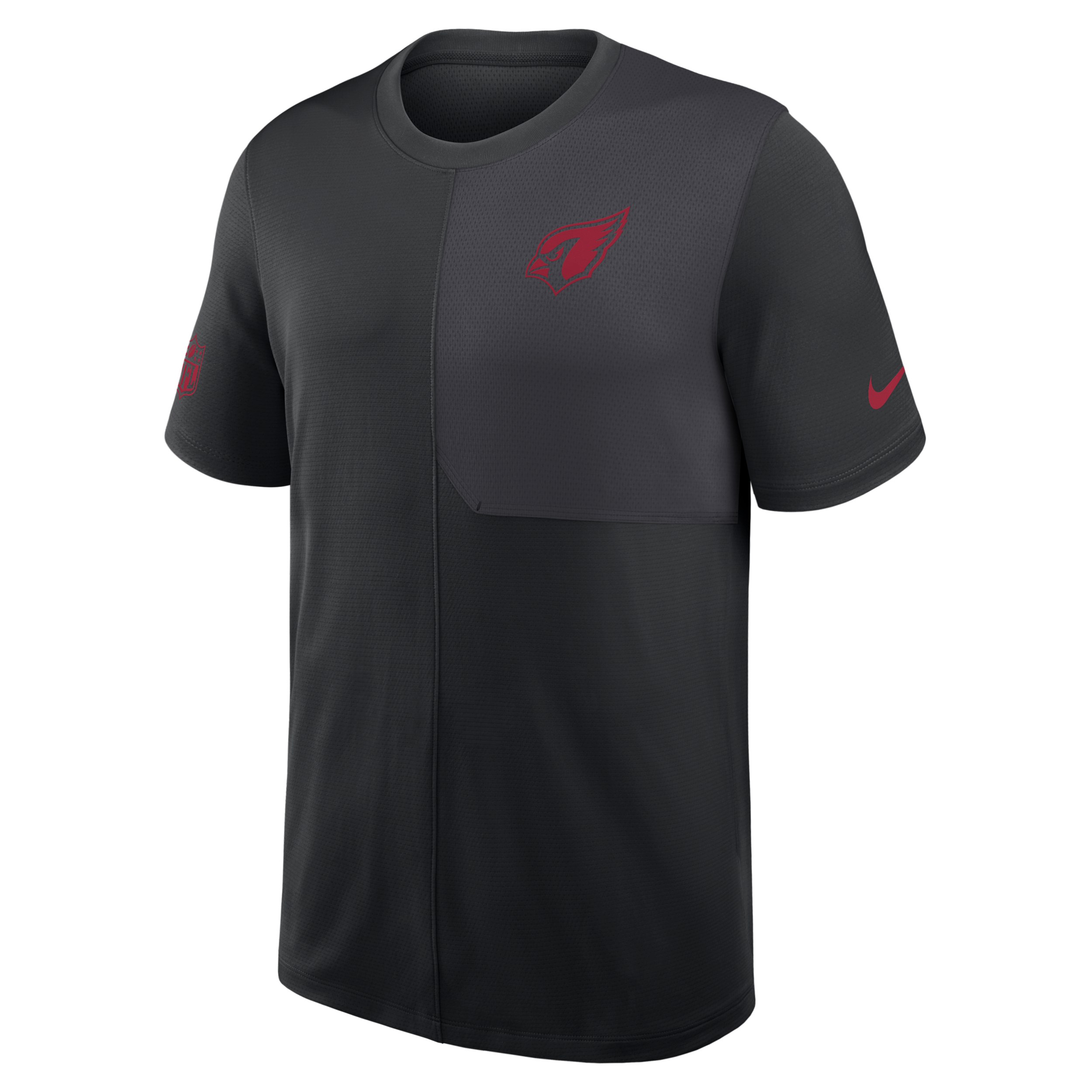 Nike Black Arizona Cardinals Sideline Uv Performance Coach Shirt
