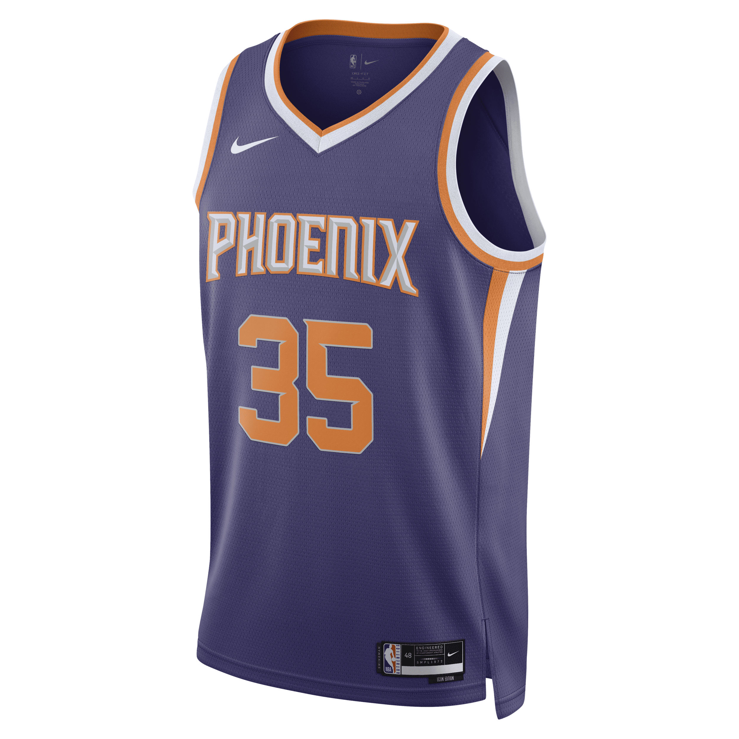 Nike Phoenix Suns Icon Edition 2022/23  Men's Dri-fit Nba Swingman Jersey In Purple