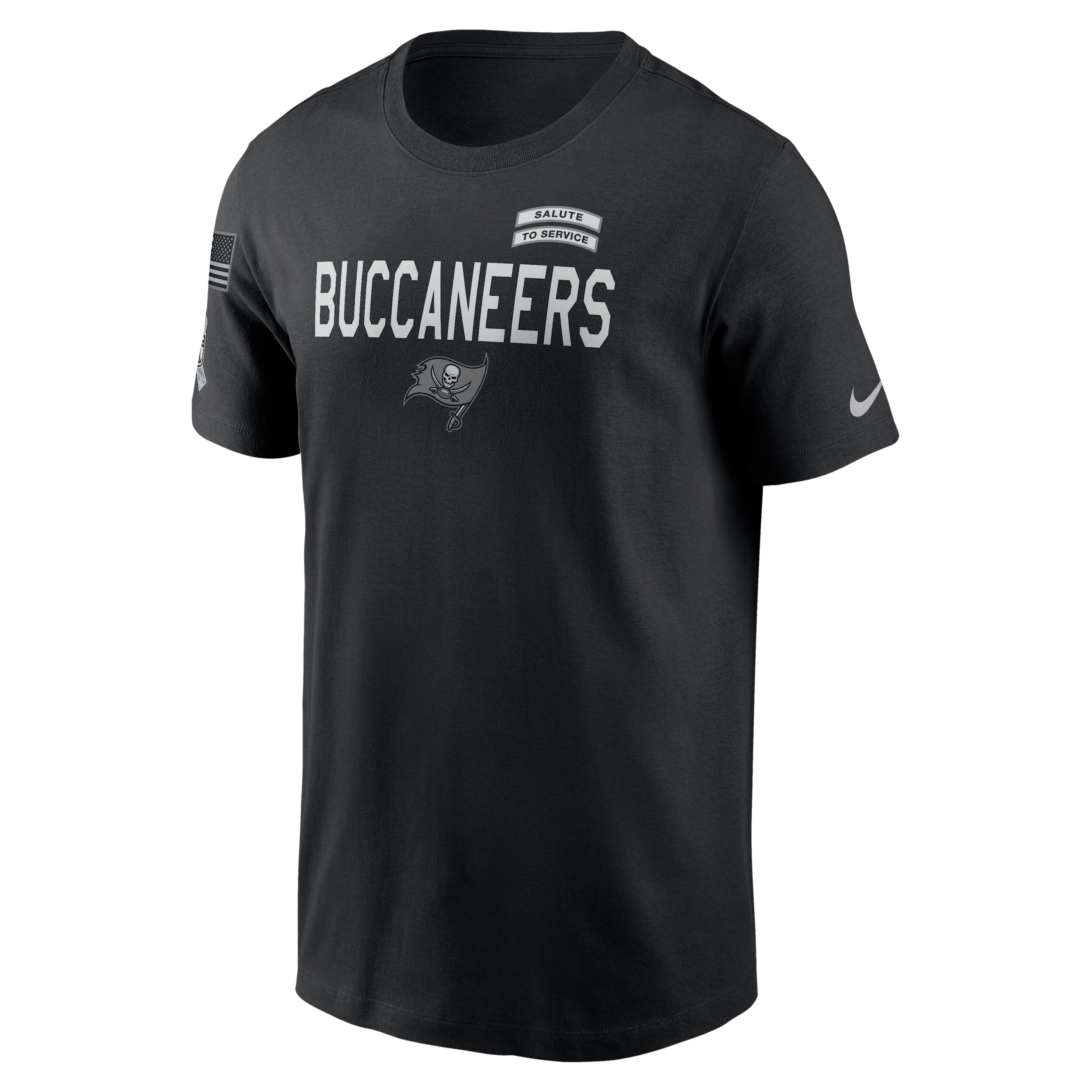Tampa Bay Buccaneers Salute to Service Sideline Nike Men's Dri-FIT NFL T-Shirt in Black | 02ET00AA2V-NKC