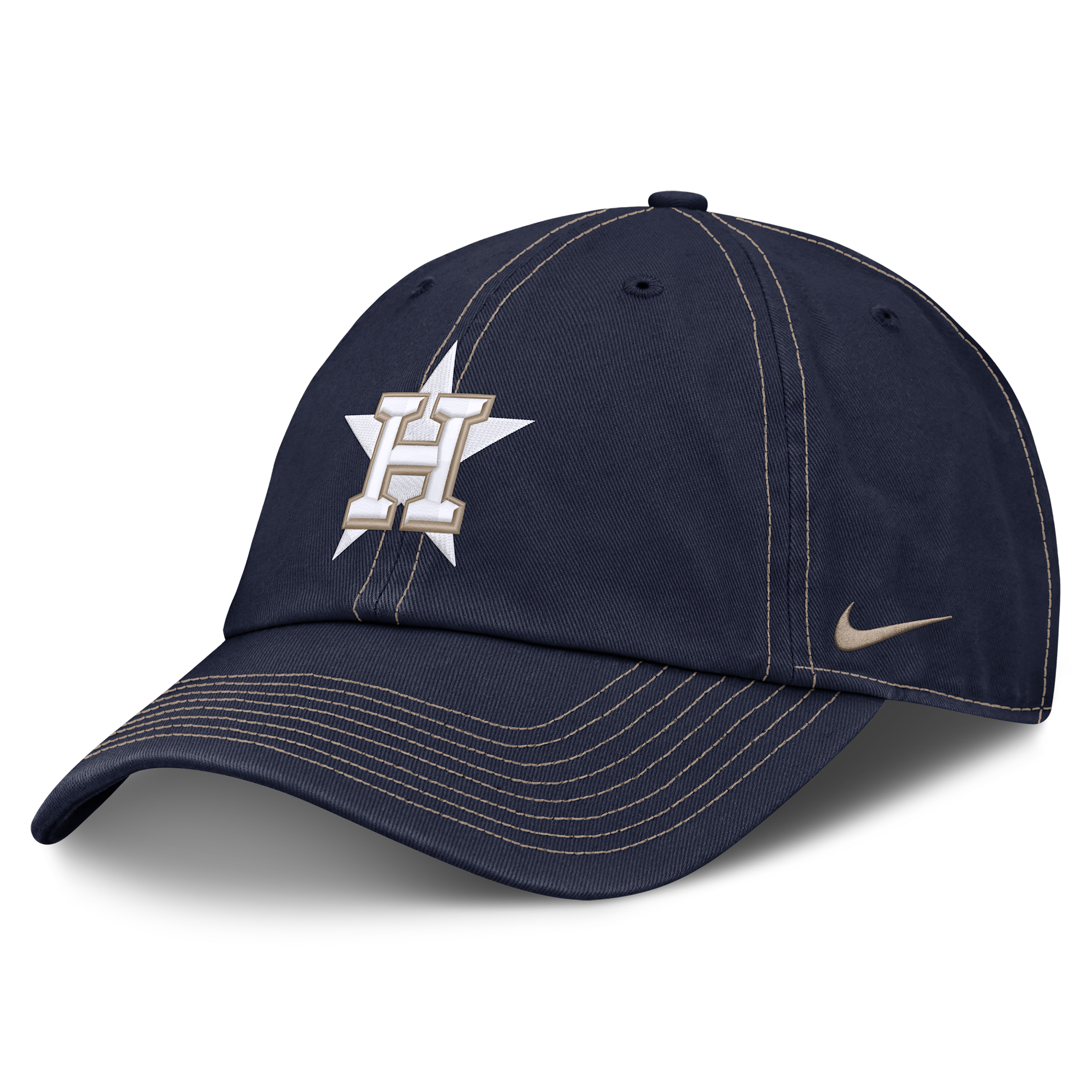 Houston Astros Club Nike Men's MLB Adjustable Hat in Blue | NB0141SHUS-L9H