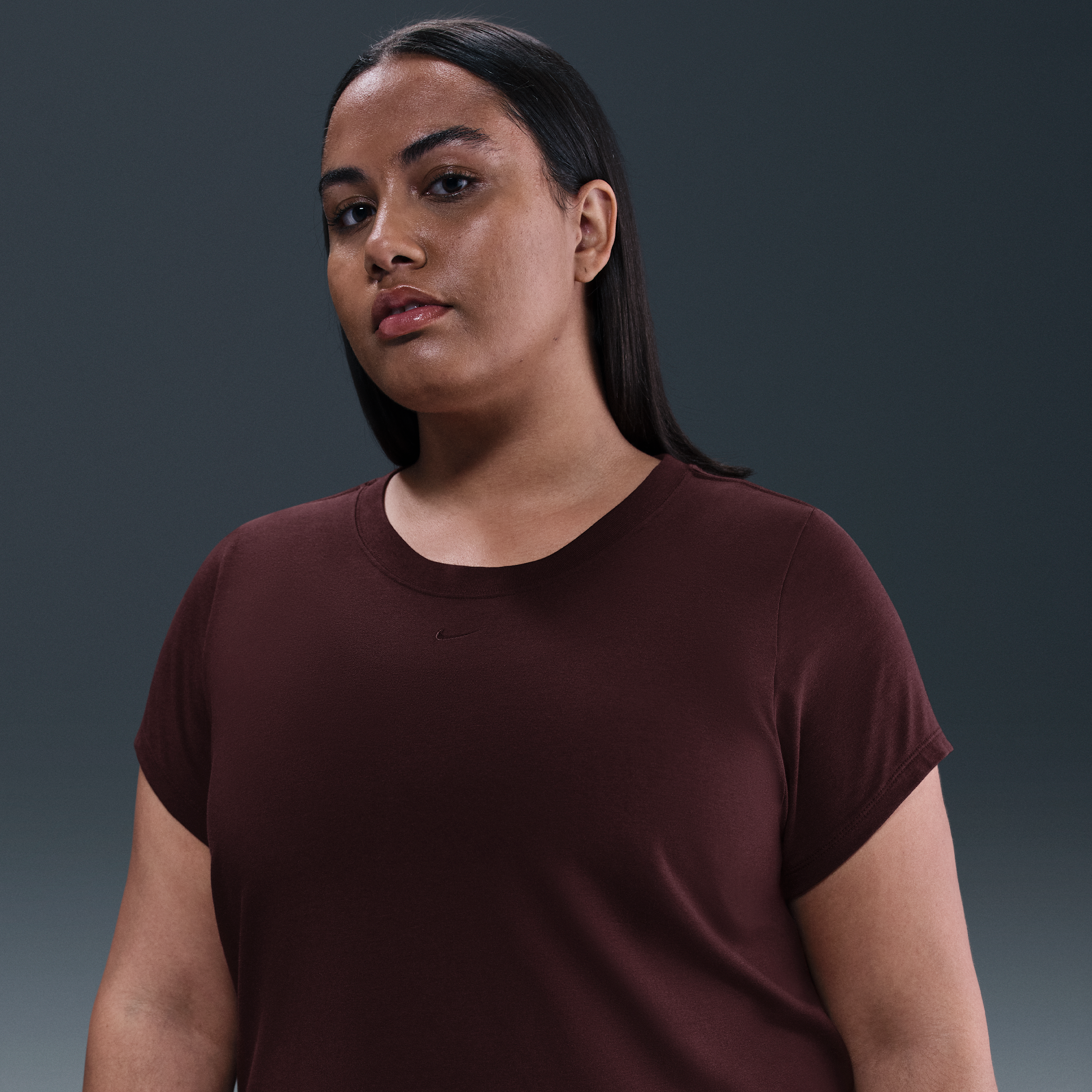 Nike Women's  Sportswear Chill Knit Cropped T-shirt (plus Size)