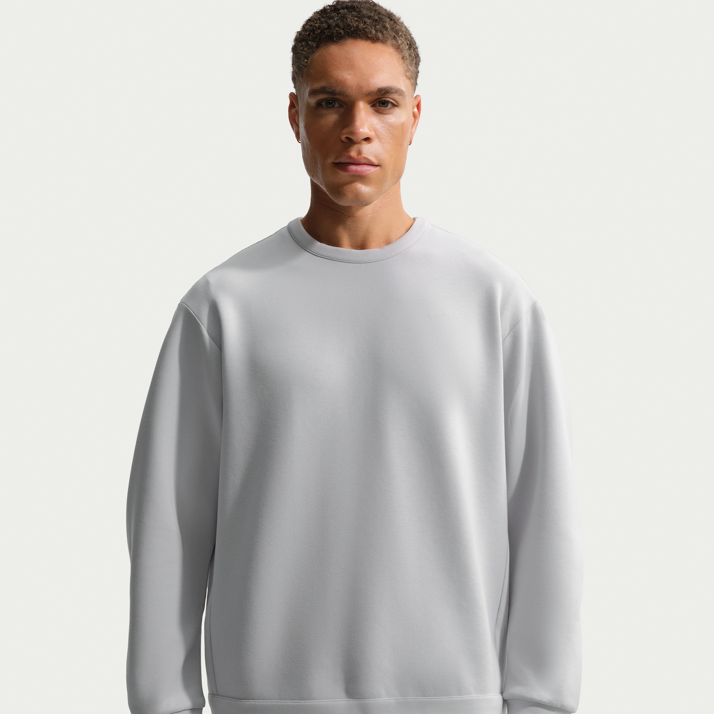 Nike Men's 24.7 ImpossiblySoft Dri-FIT Crew in Grey | HQ6964-097