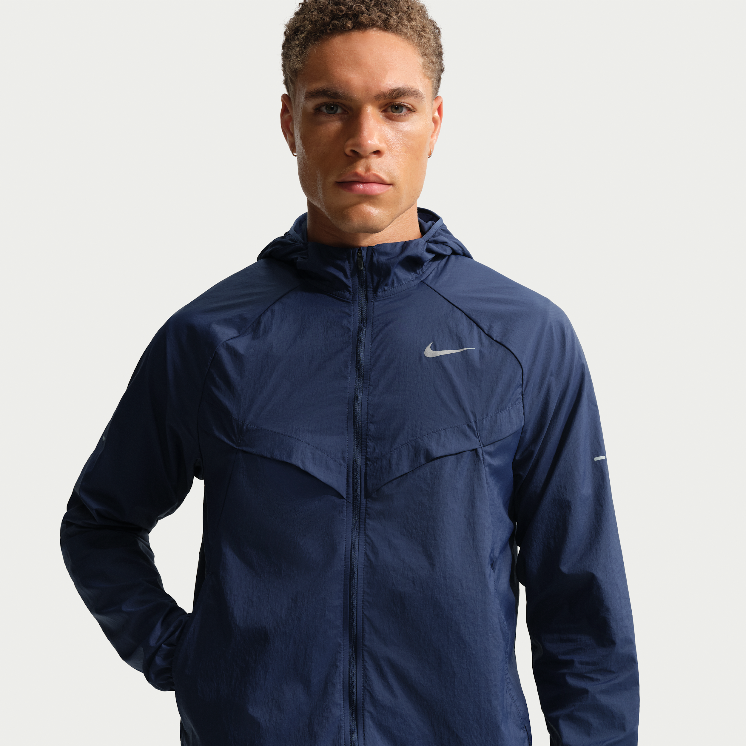 Nike Men's Stride Repel UV Running Jacket in Blue | HV4548-410