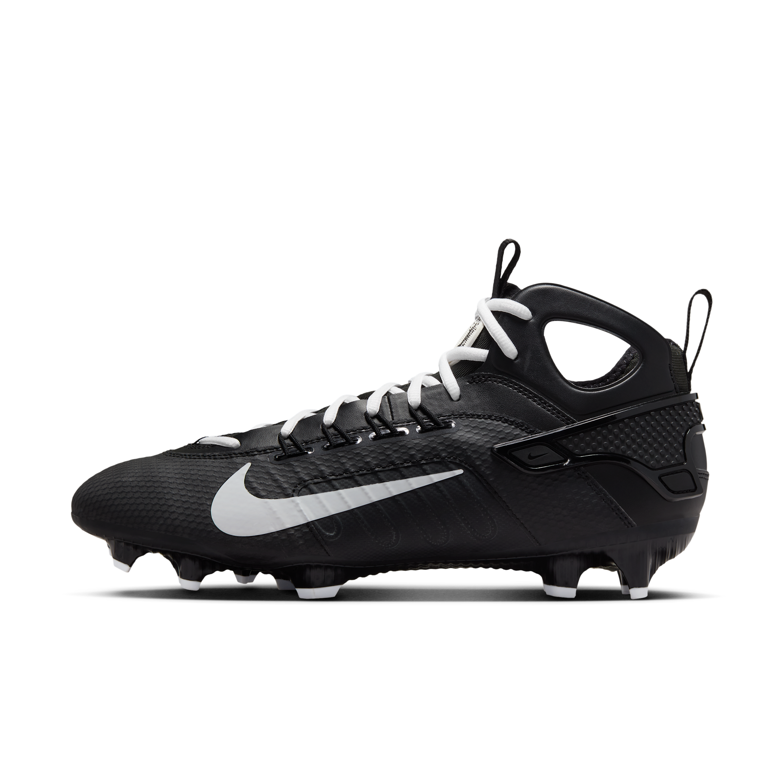 Nike Men's Huarache 9 Elite Lax Lacrosse Cleats In Black