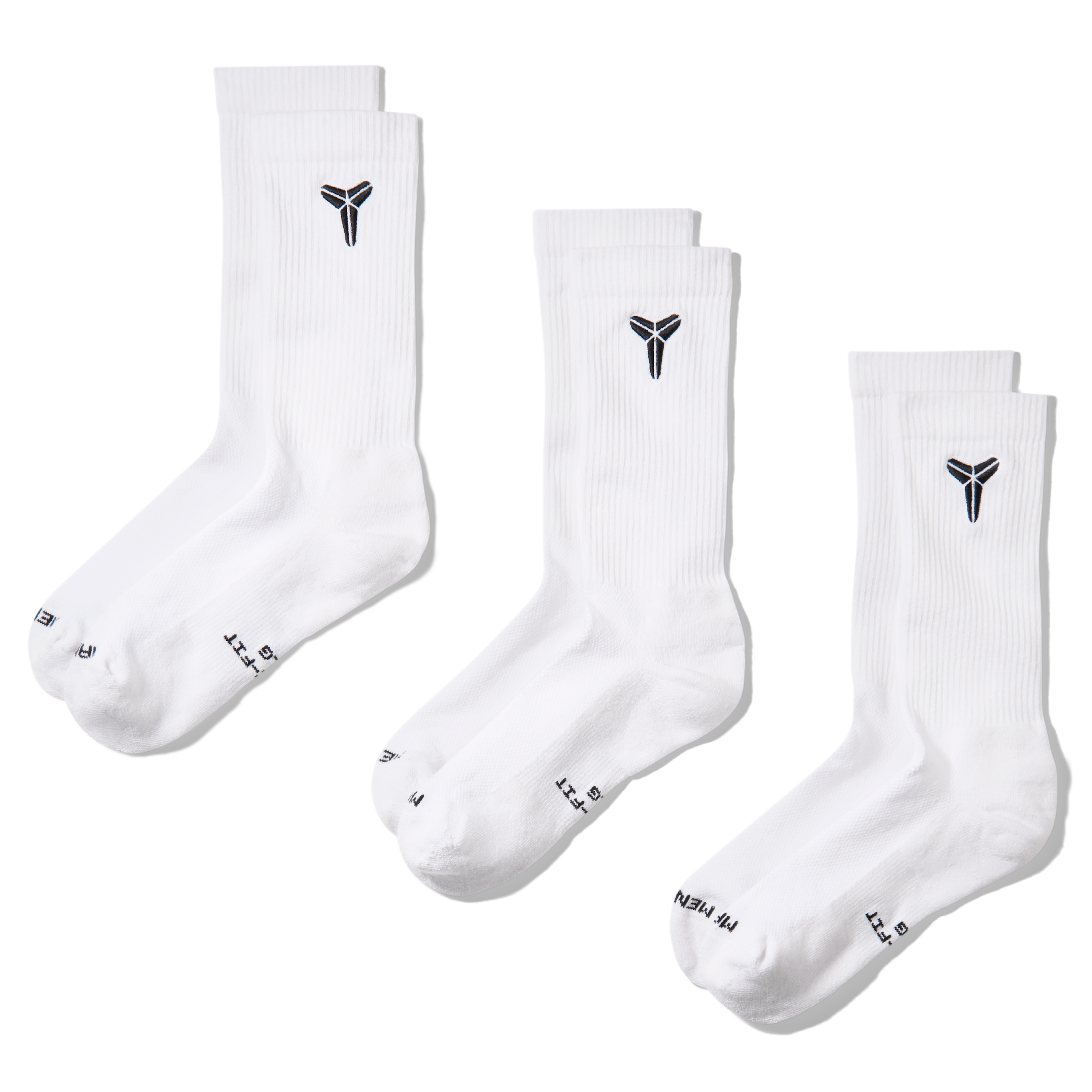 Nike Unisex Everyday Elevated "Kobe" Crew Socks (3 Pairs) in Multicolor | IM7652-901