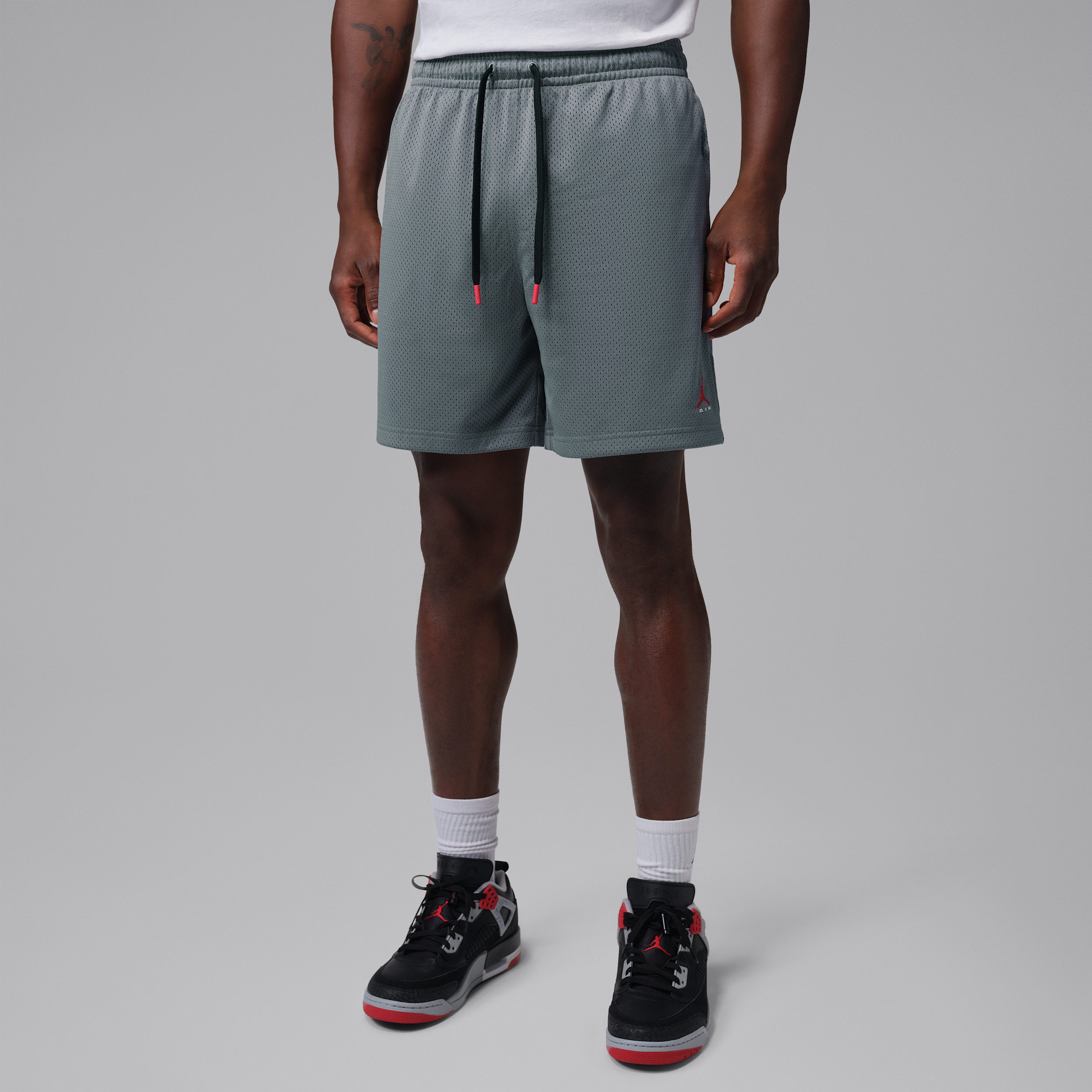 Men's Jordan Brooklyn Mesh Shorts in Grey | IR1419-084