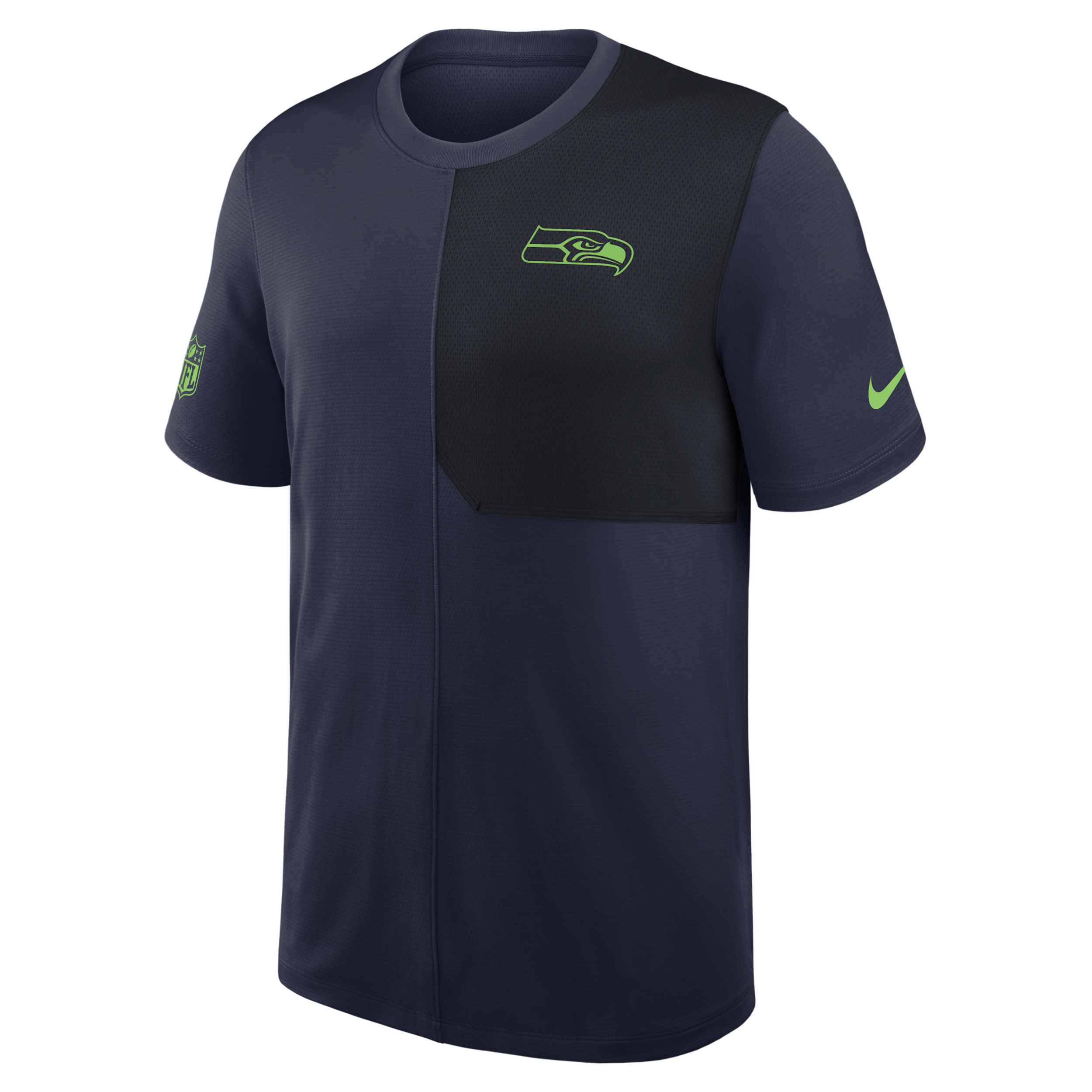 Nike Seattle Seahawks Sideline Coach  Men's Dri-fit Nfl Top In Blue