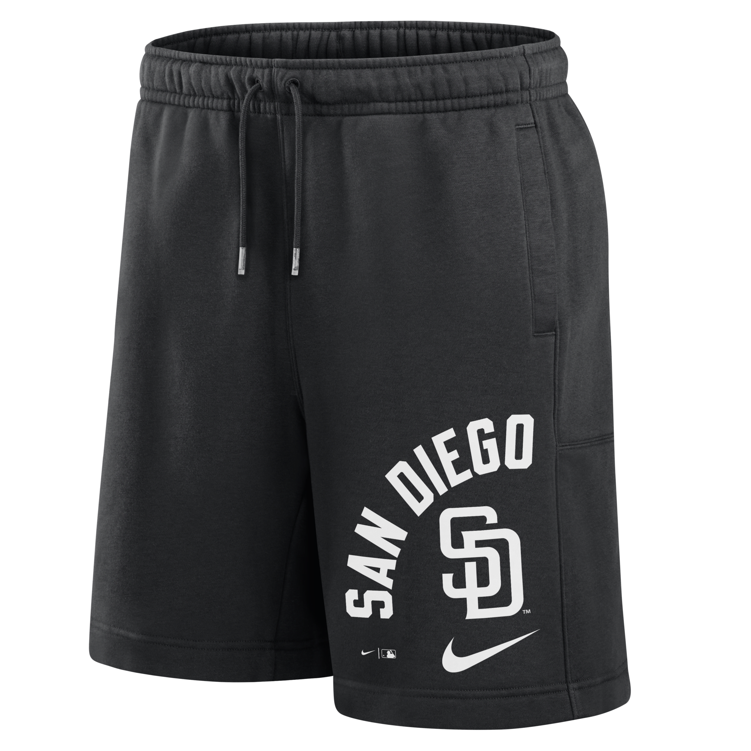 Nike San Diego Padres Arched Kicker  Men's Mlb Shorts In Black