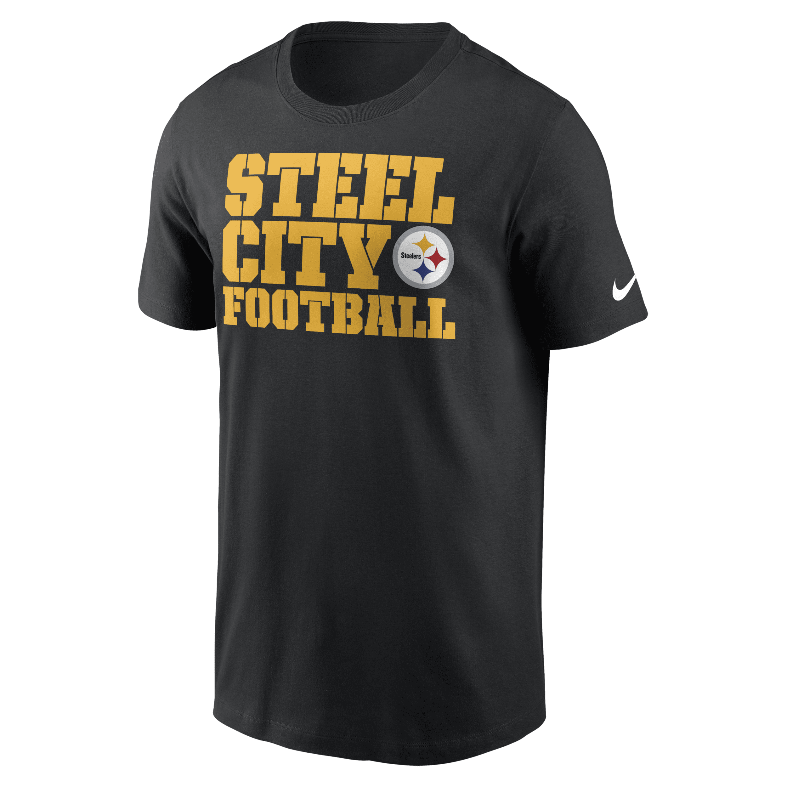 Nike Black Pittsburgh Steelers Local Essential T-shirt In Black