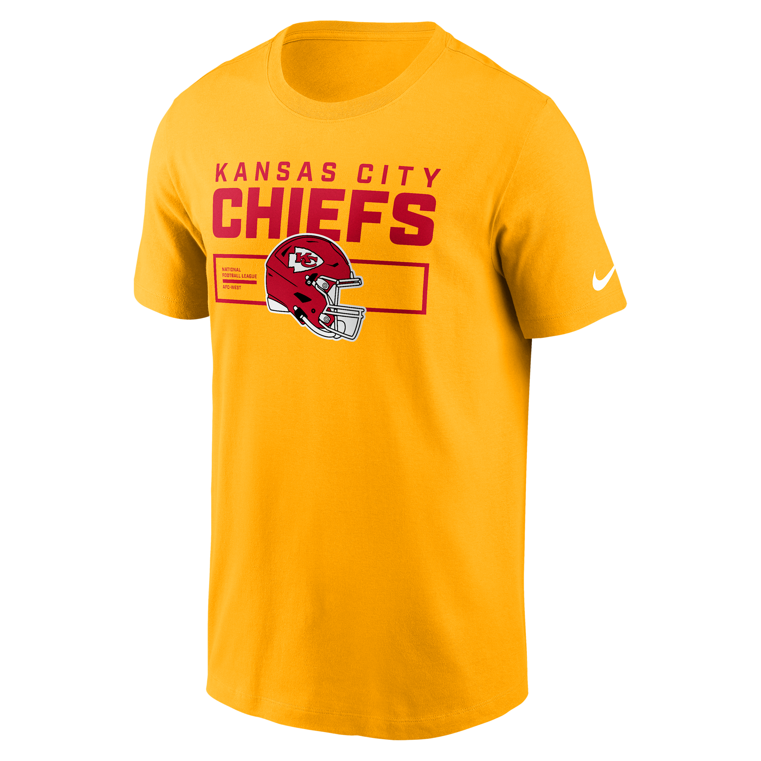 Nike Gold Kansas City Chiefs Primetime Helmet Essential T-shirt In Multi