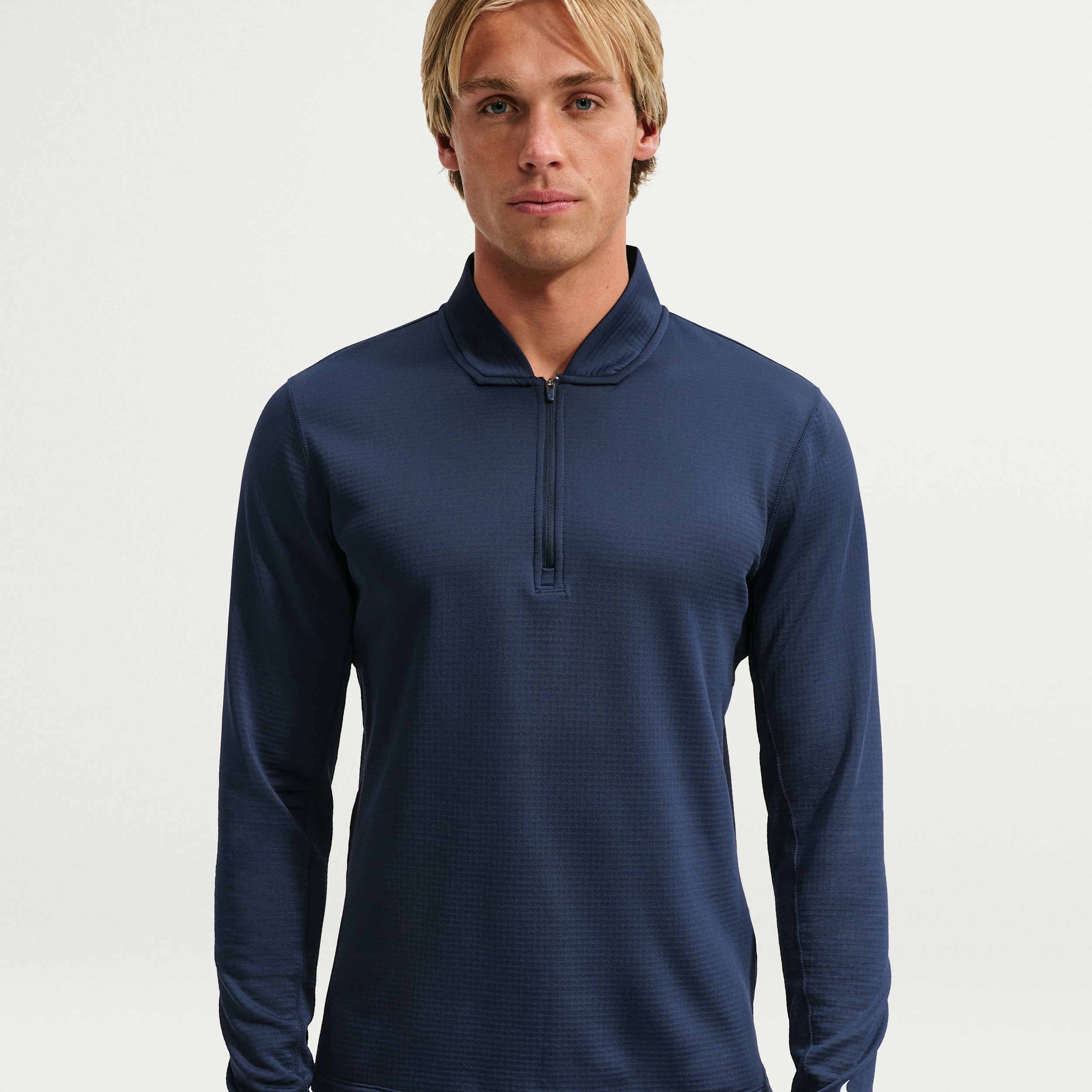 Nike Men's Velocity Therma-FIT 1/2-Zip Golf Top in Blue | IB0307-419
