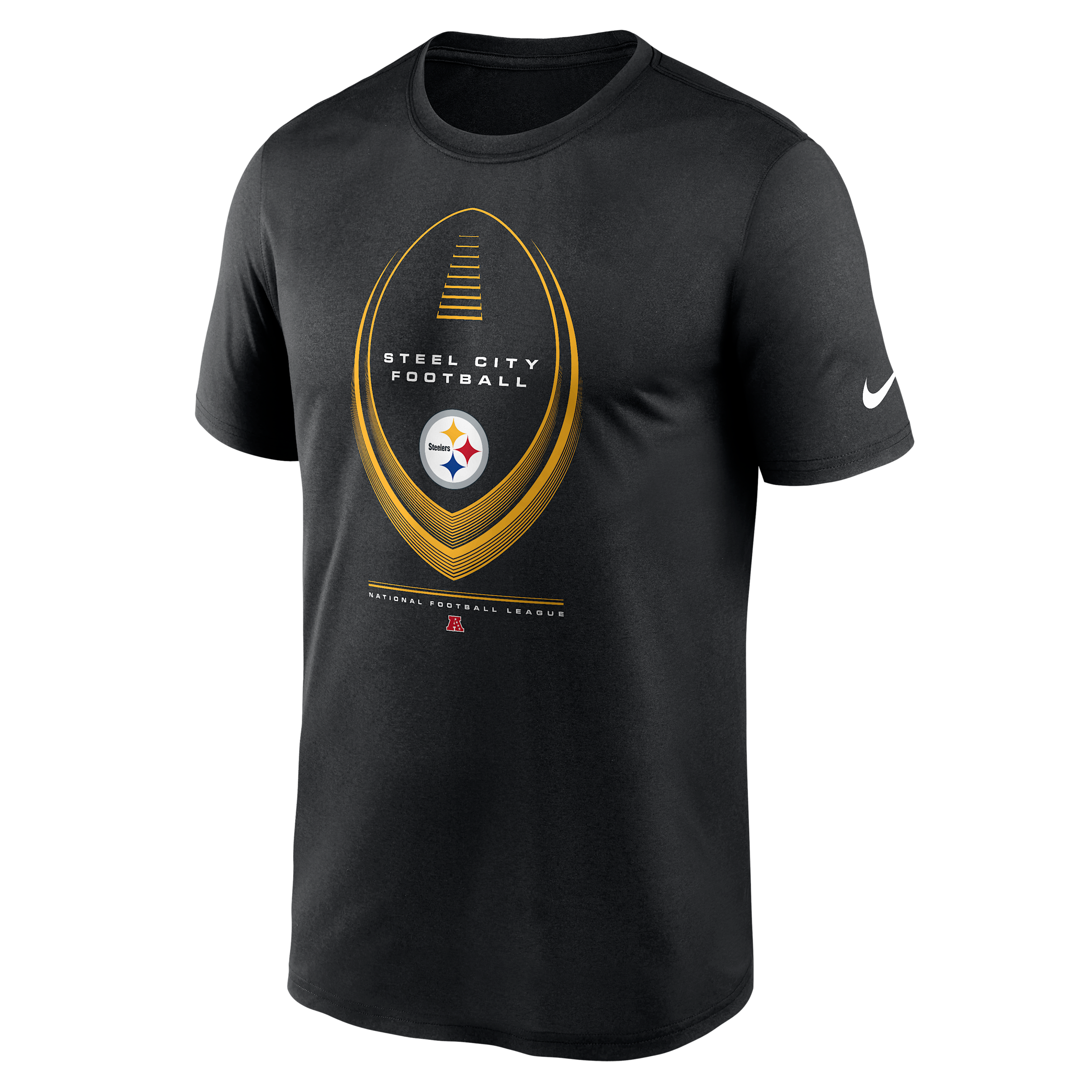 Pittsburgh Steelers Legend Icon Nike Men's Dri-FIT NFL T-Shirt in Black | NKGK00A7L-NDB