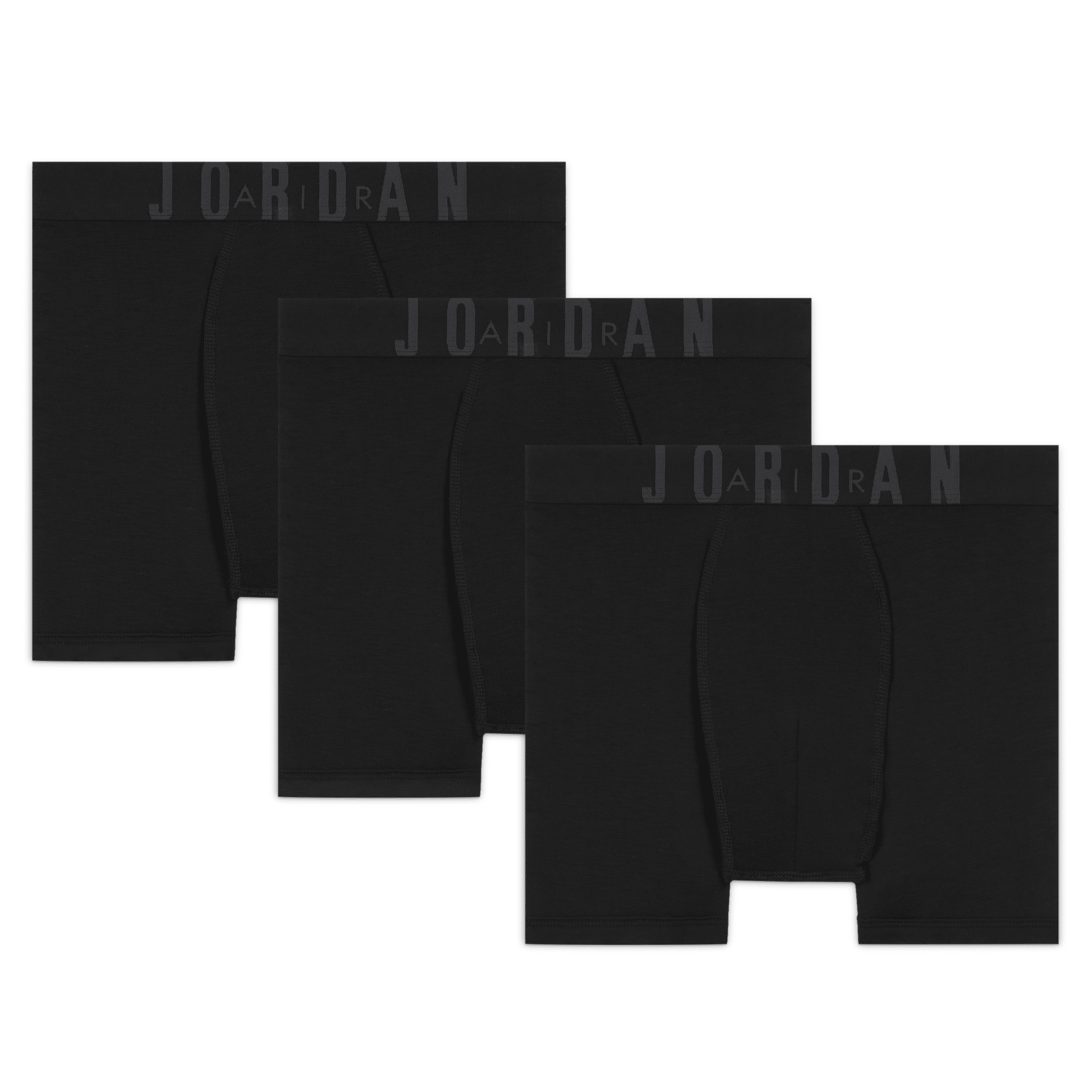 Shop Jordan Flight Modal Big Kids' Boxer Briefs (3-pack) In Black
