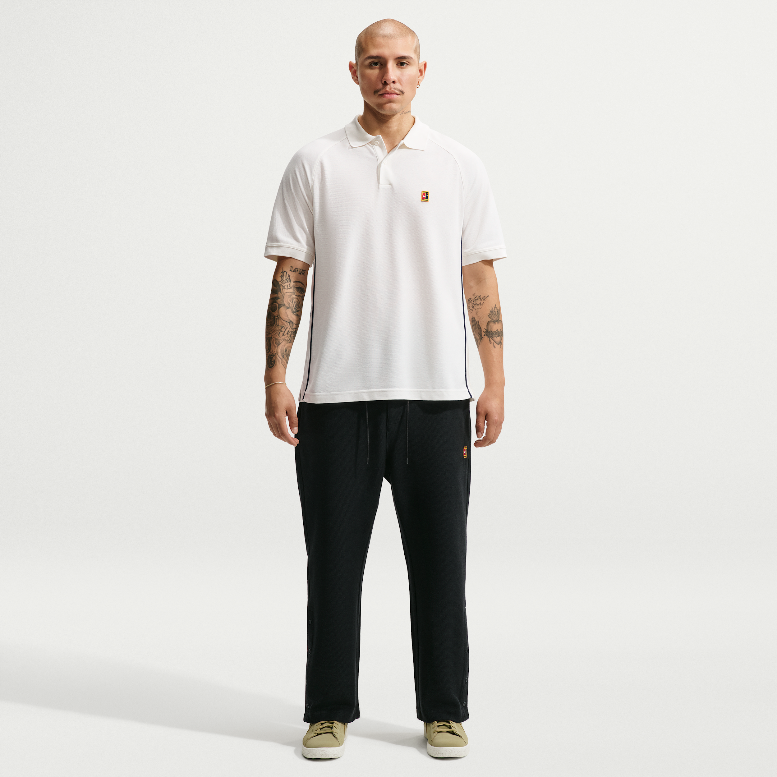 Nike Men's Club Rules Open-Hem French Terry Pants in Black | IQ8436-010