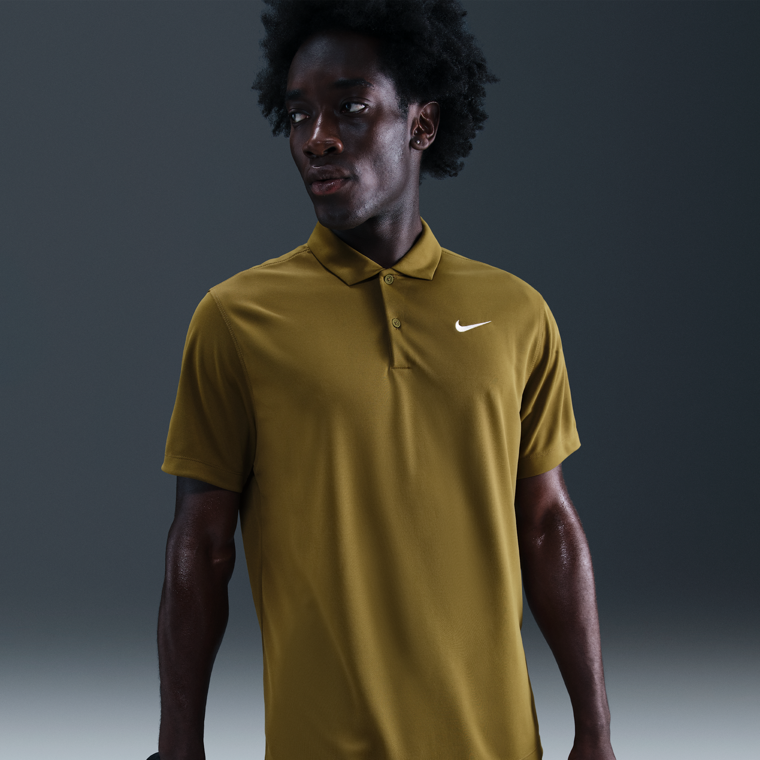 Nike Men's Court Dri-fit Tennis Polo In Green