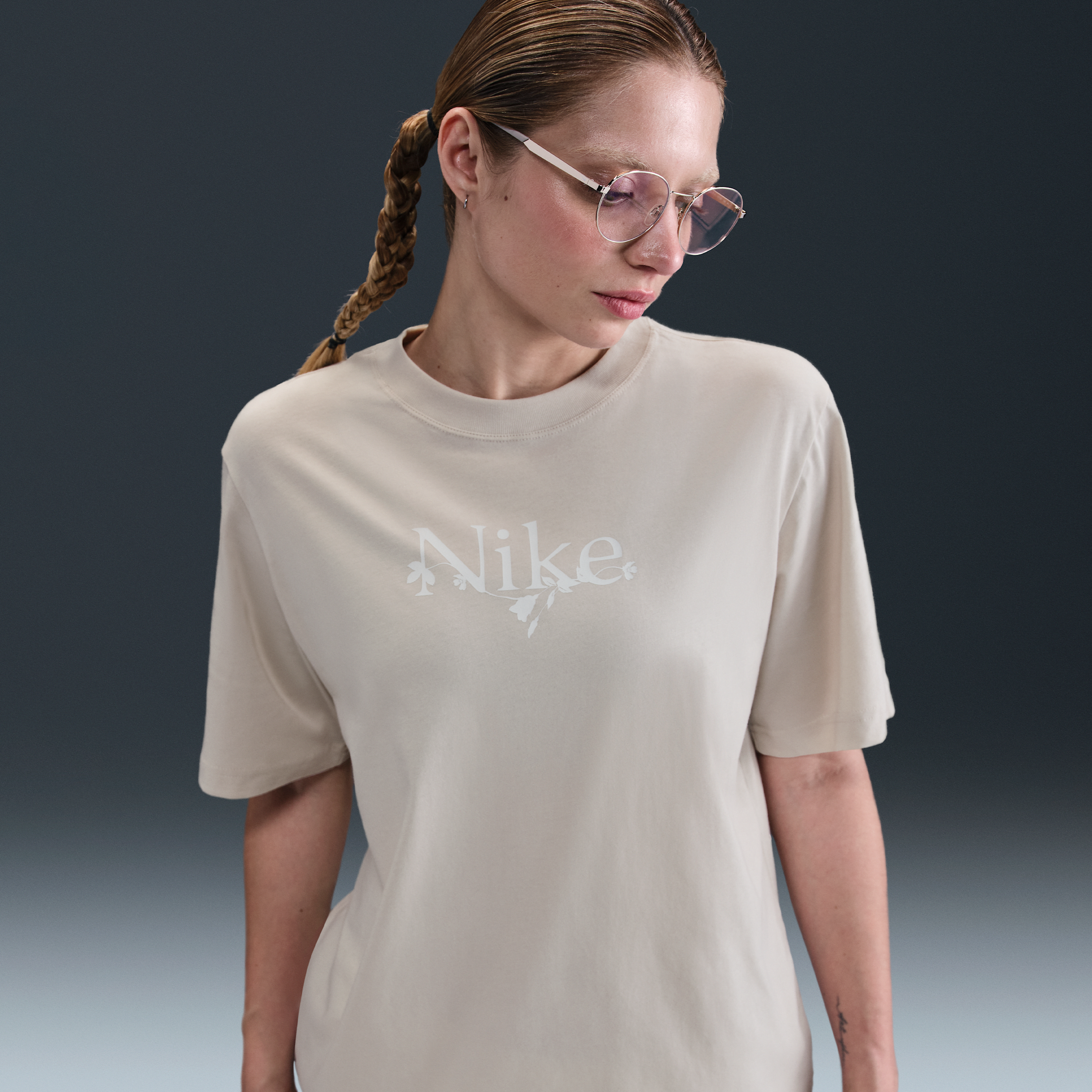 Nike Women's  Sportswear Loose Short-sleeve T-shirt In Brown