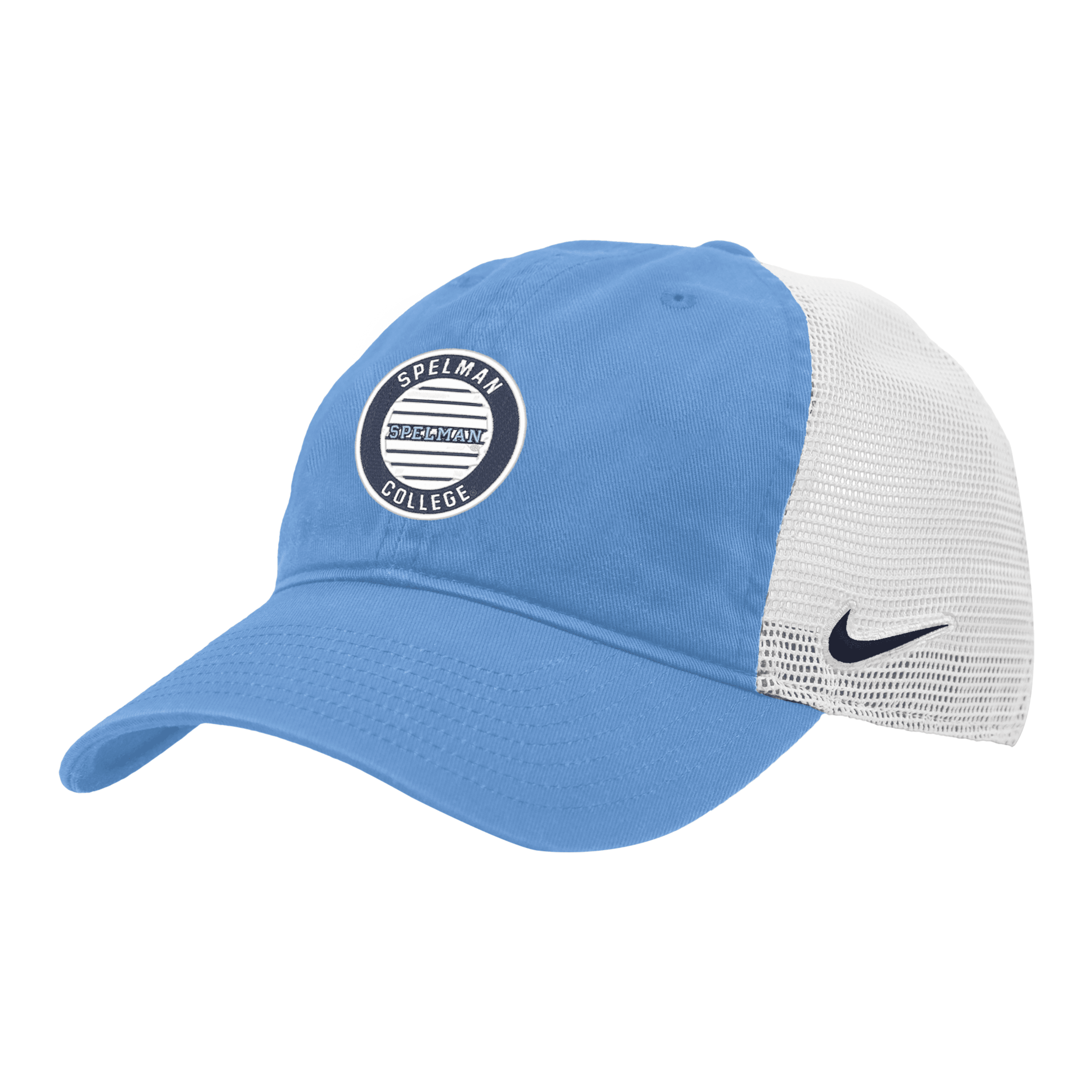 Nike Spelman Heritage86  Unisex College Trucker Hat In Blue