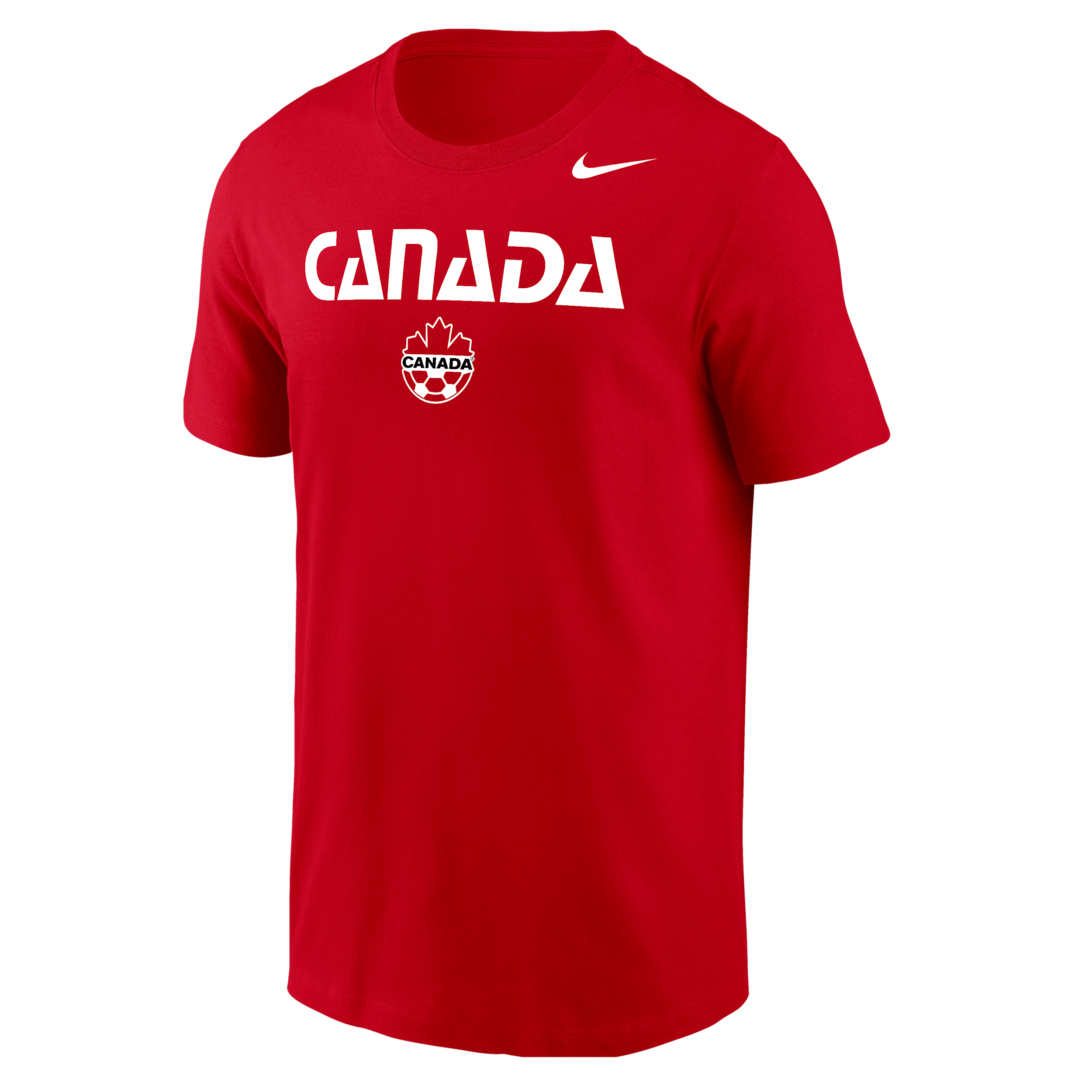 Canada Nike Men's Fanwear Collection Soccer Cotton Short-Sleeve T-Shirt in Red | M11332P381-RED
