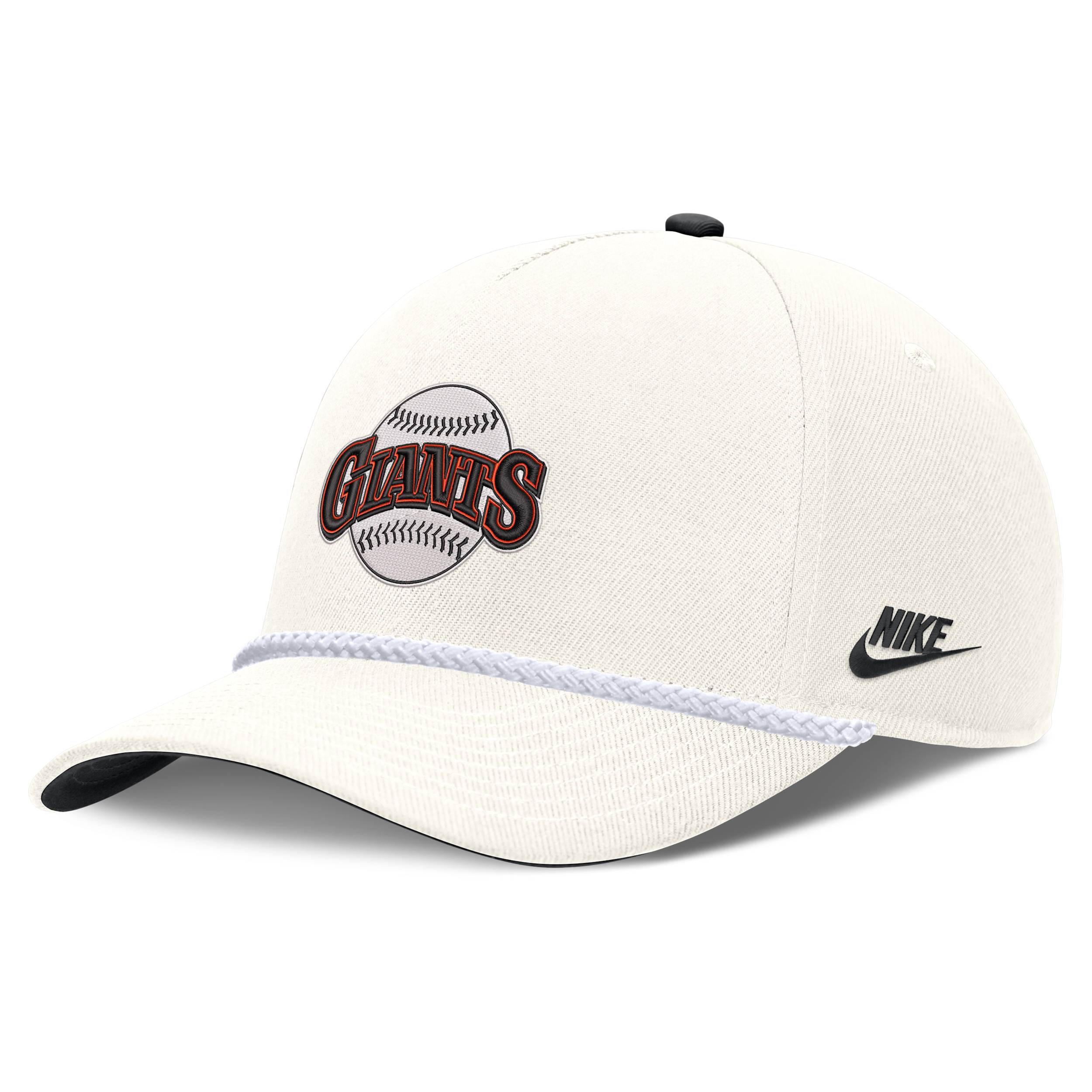 San Francisco Giants 1982 Cooperstown Rise Nike Men's MLB Structured Adjustable Hat in White | NB45422MG83-U8F