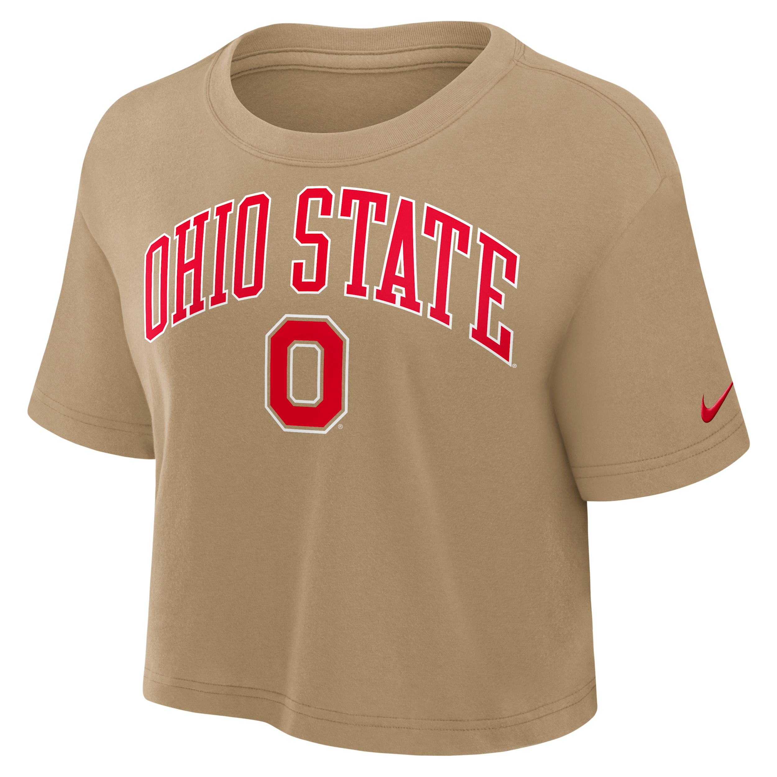 Nike Ohio State Athletic Prep Arch  Women's Dri-fit College Cropped T-shirt