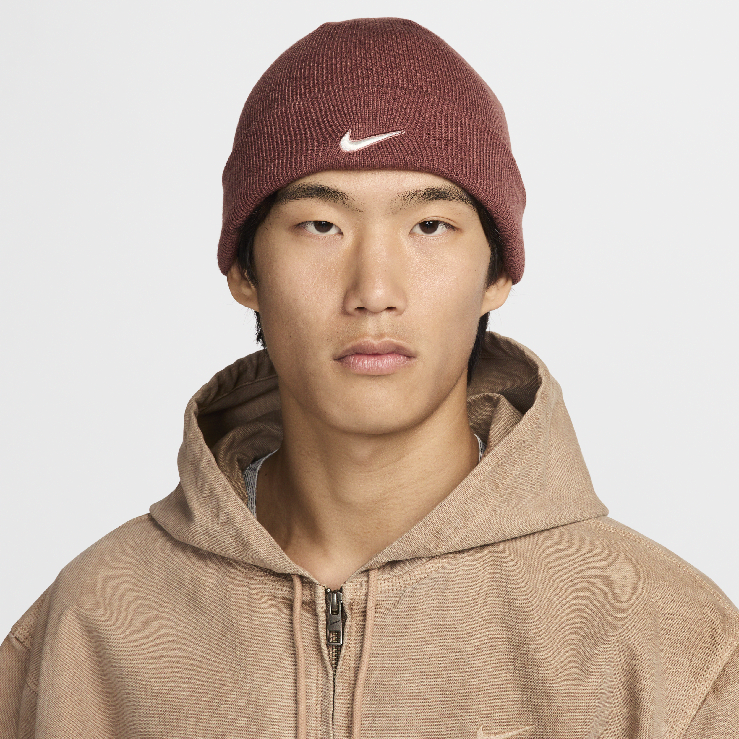 Nike Unisex Terra Swoosh Beanie In Brown
