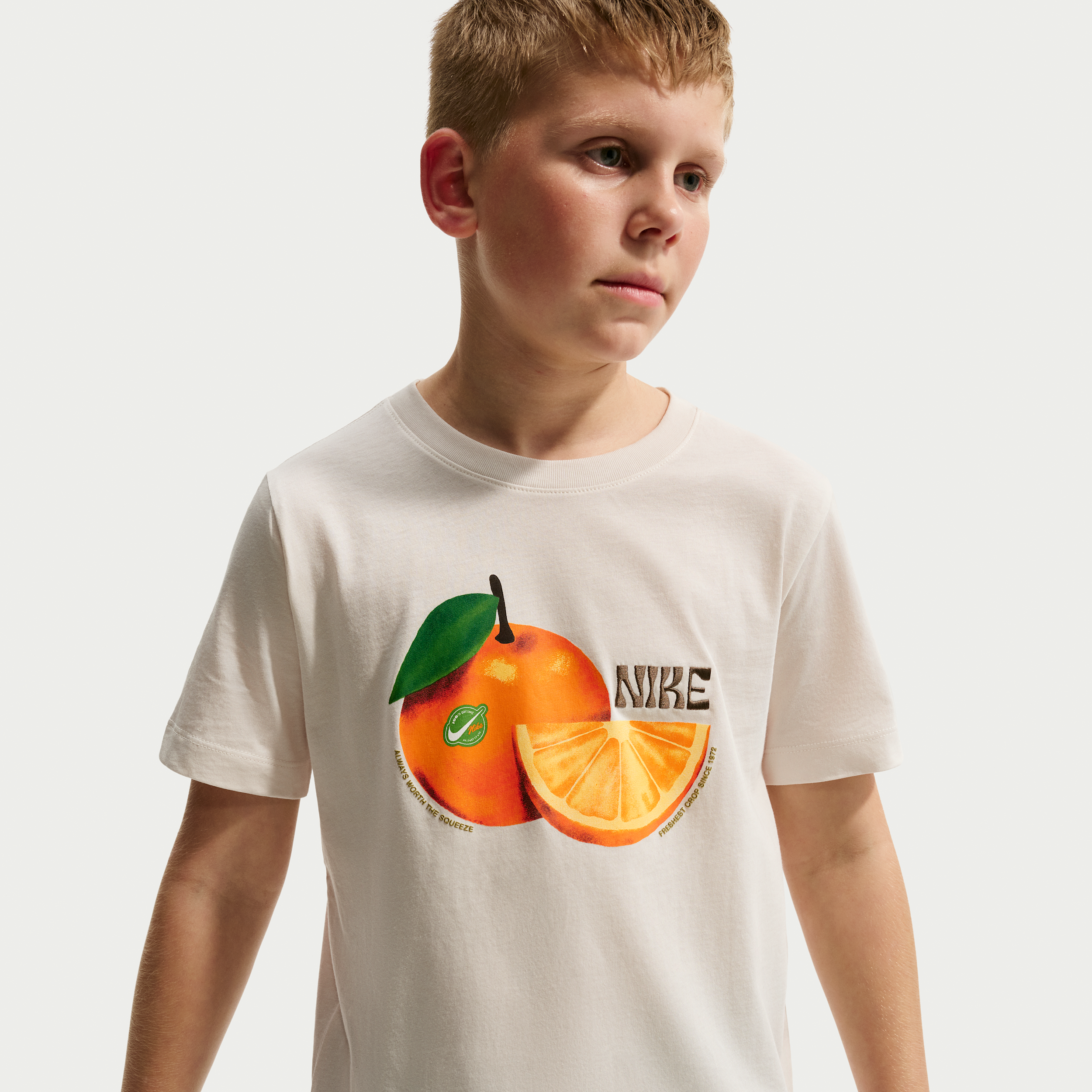 Nike Sportswear Big Kids' T-Shirt in Grey | IO8981-030