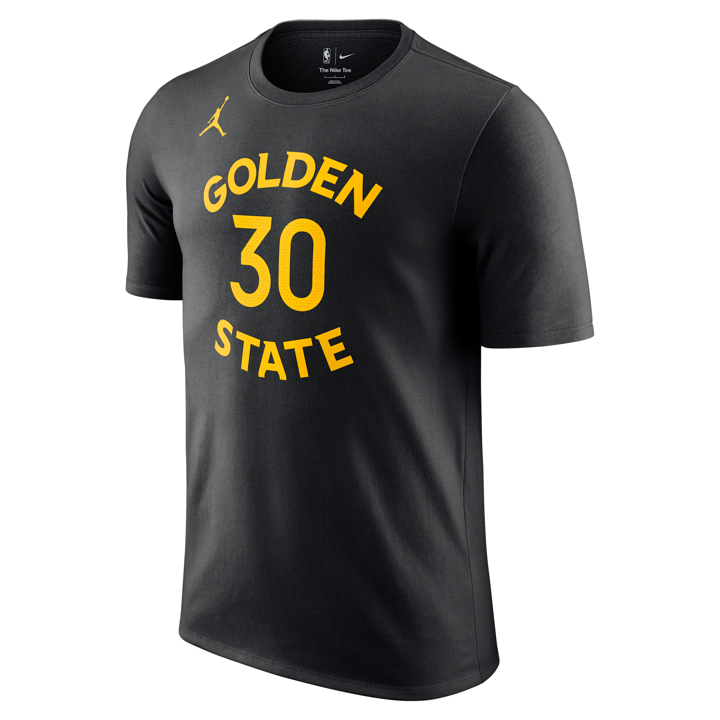 Jordan Men's Stephen Curry Black Golden State Warriors Statement Edition Name Number T-Shirt - Black