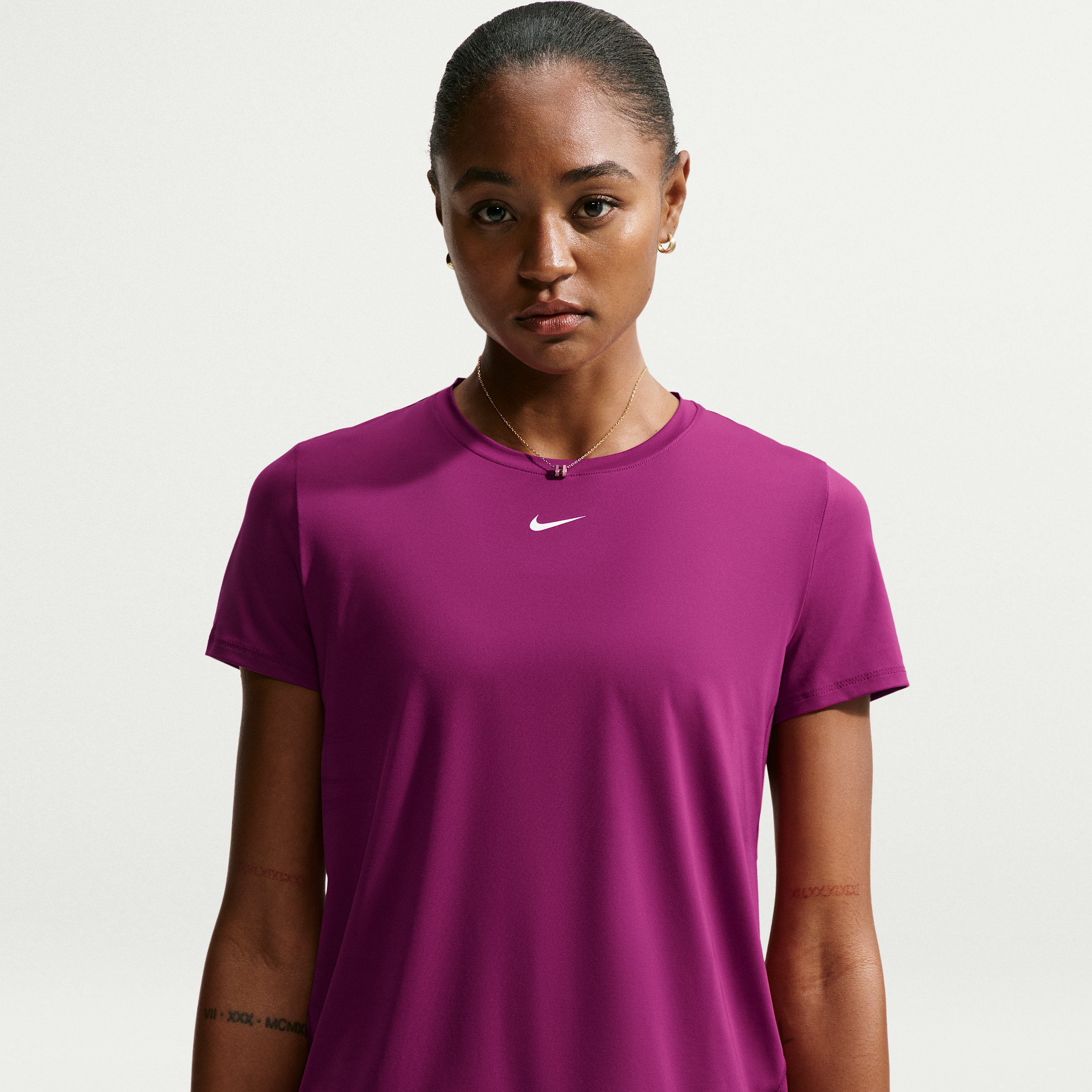 Nike Women's One Classic Dri-FIT Short-Sleeve Top in Red | FN2798-630