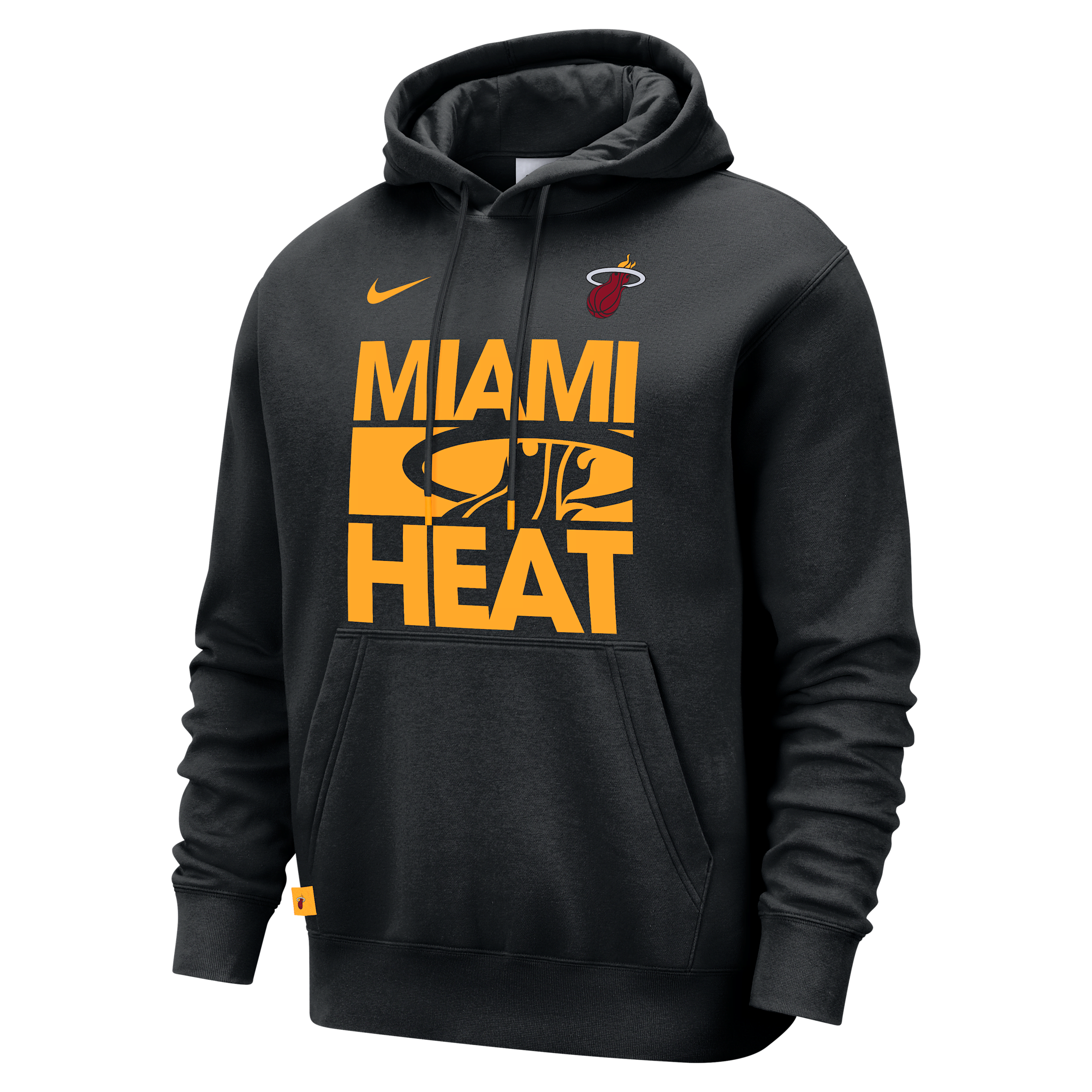 Miami Heat Club Courtside Nike Men's NBA Pullover Hoodie in Black | FZ7695-010