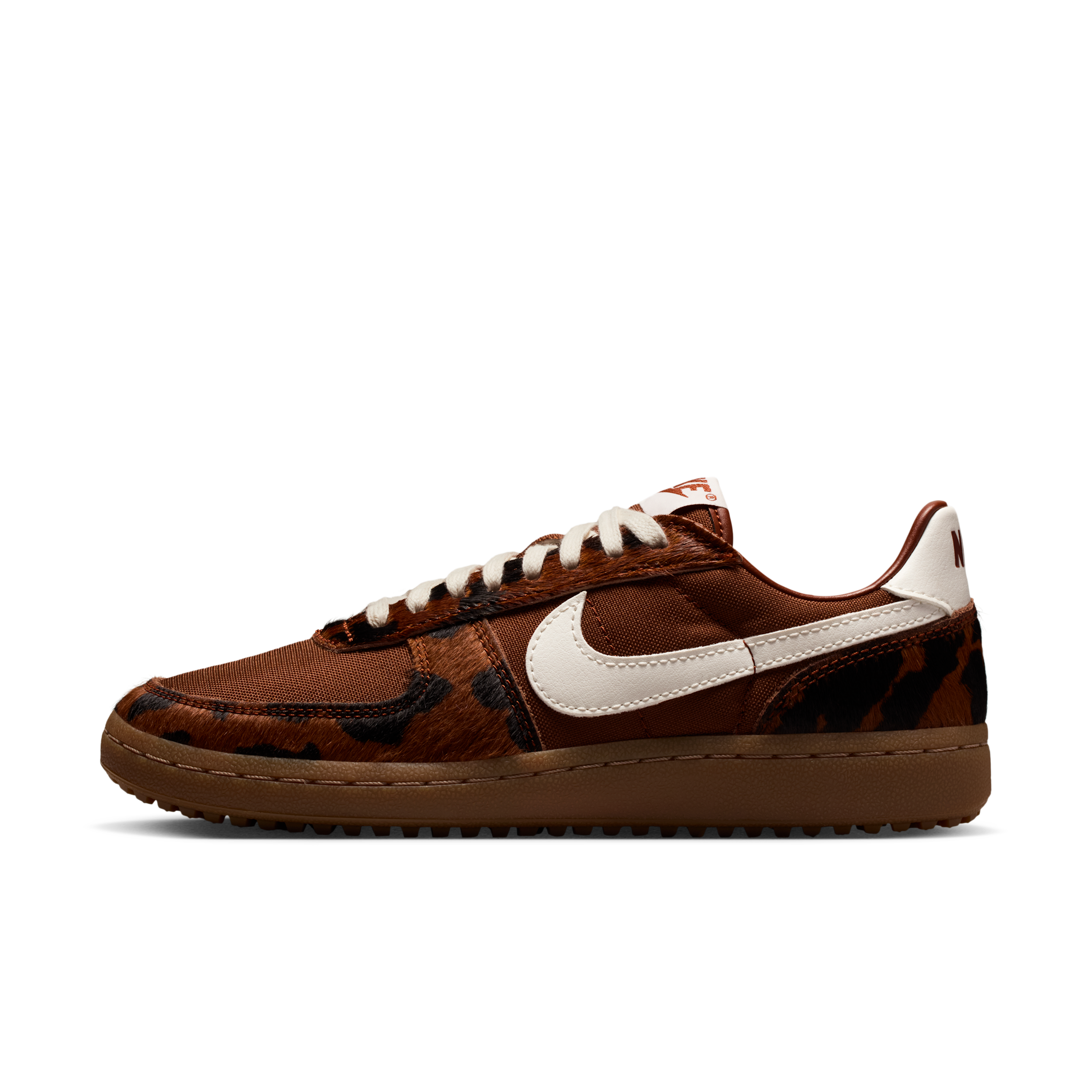 Nike Field General Canvas & Genuine Calf Hair Sneaker In Brown