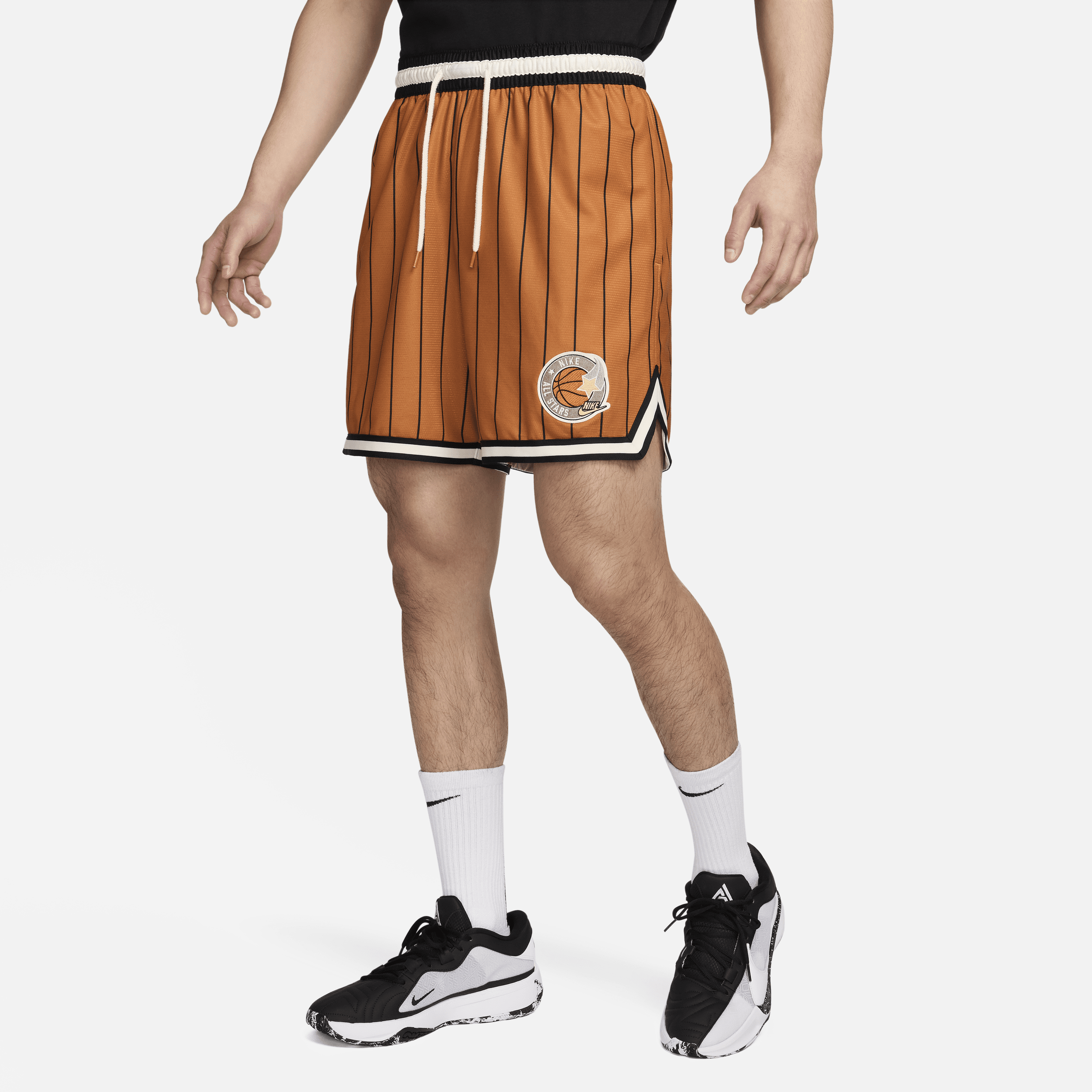 Shop Nike Men's Dna Dri-fit 6" Basketball Shorts In Orange