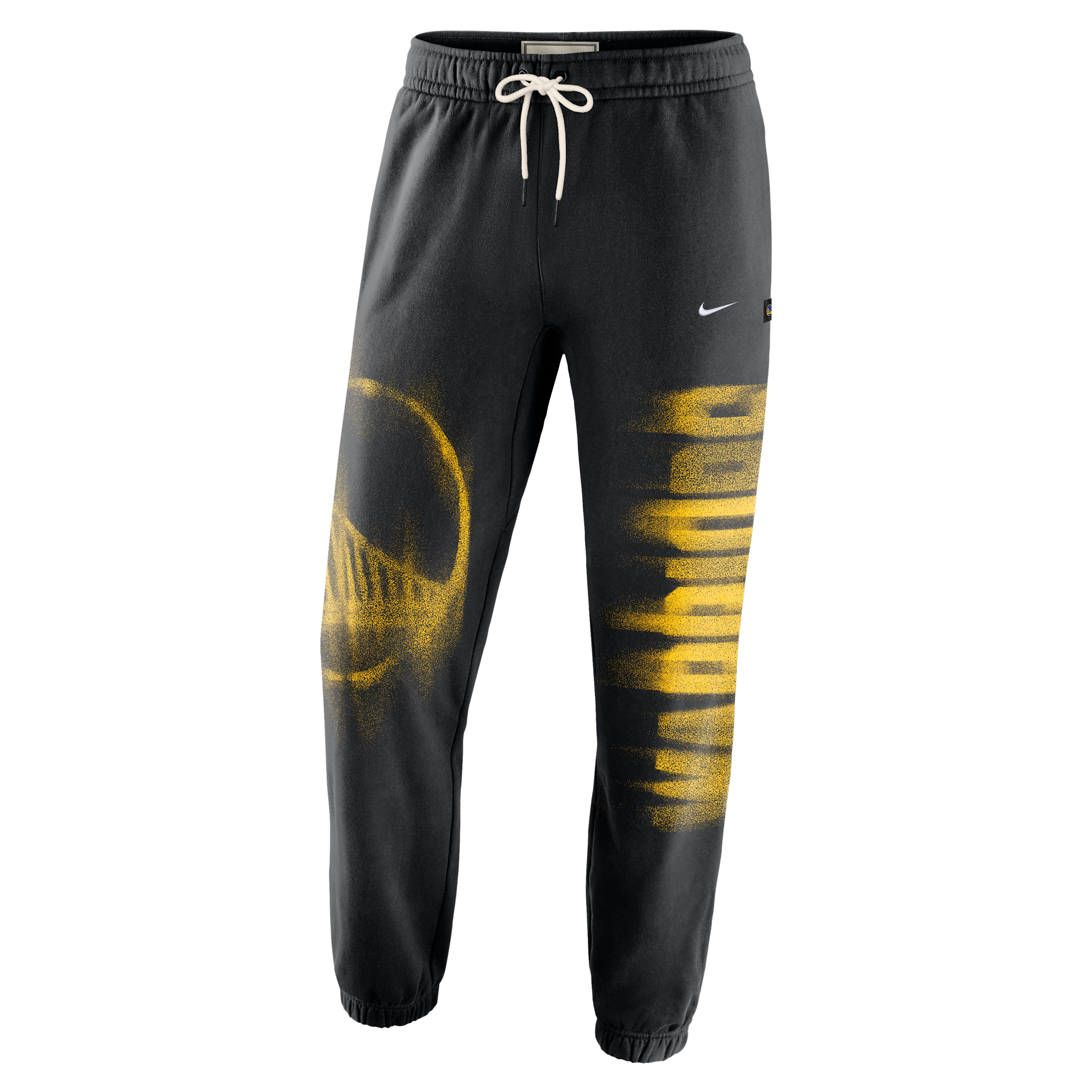 Nike Men's Golden State Warriors Standard Issue Therma-FIT Fleece Basketball Pants in Black | IQ1486-010