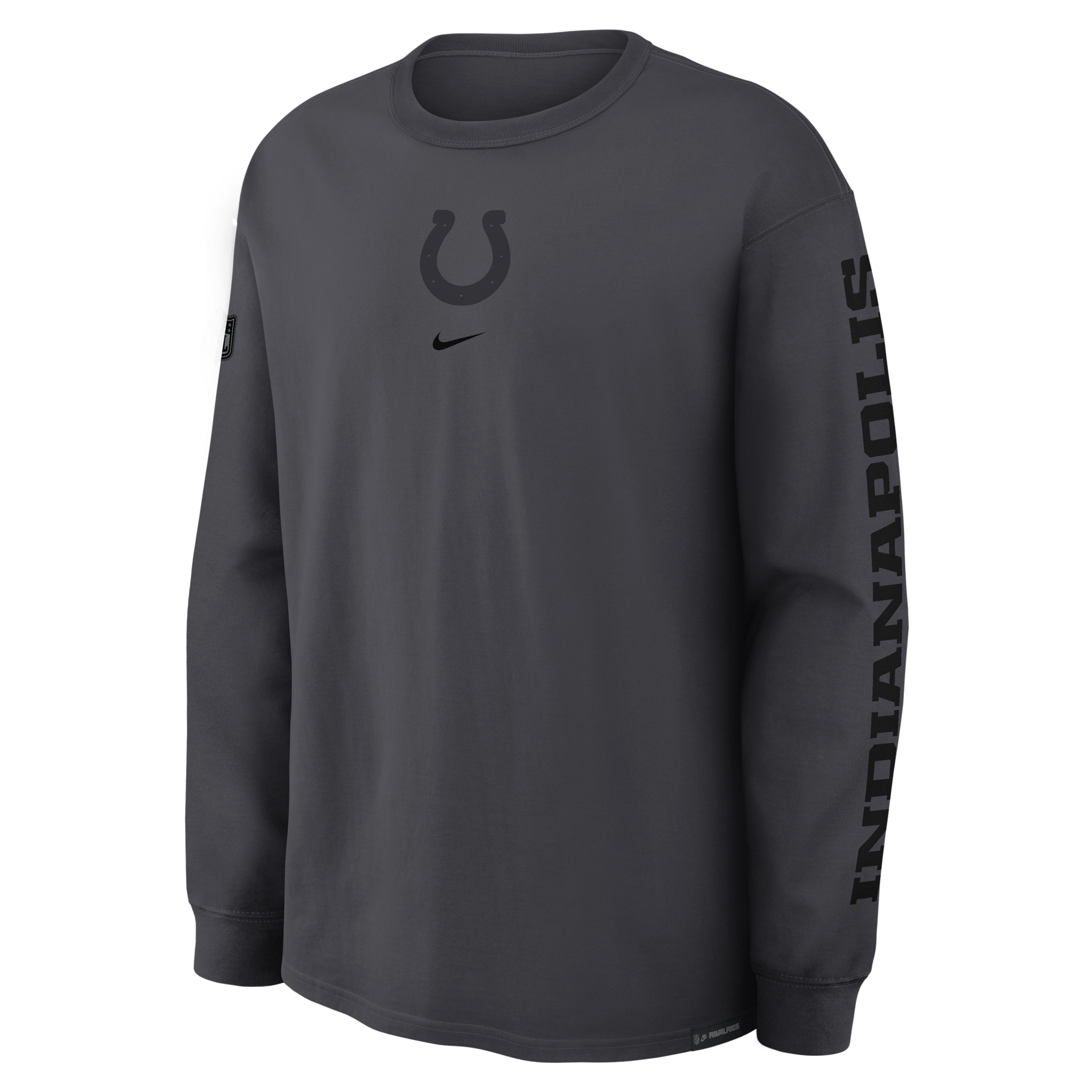 Nike Men's Anthracite Indianapolis Colts 2026 Rivalries Collection Max90 Long Sleeve T-Shirt - Anthracite