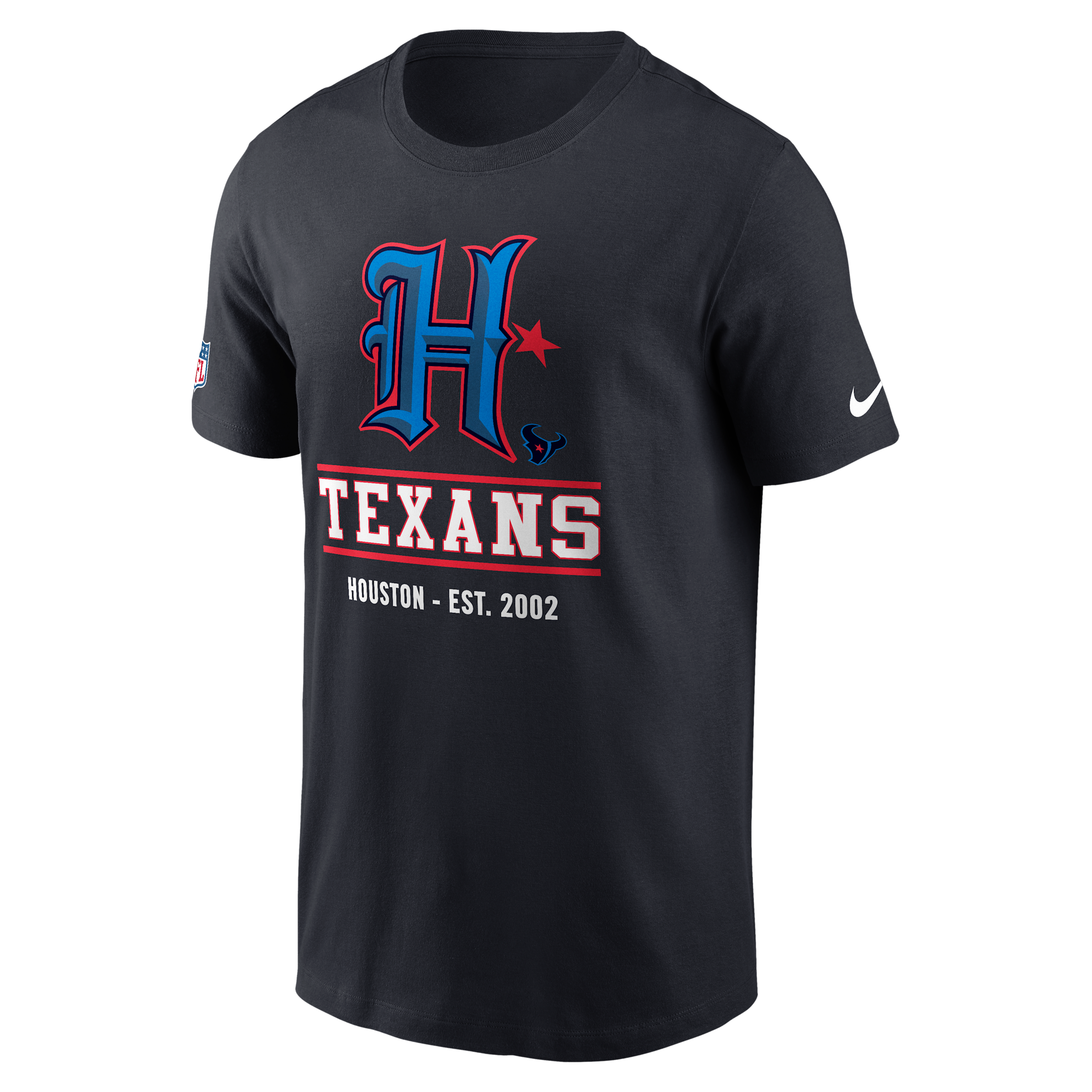 Houston Texans Essential Nike Men's Dri-FIT NFL Short-Sleeve T-Shirt in Blue | 02ET4FA9H-TC1